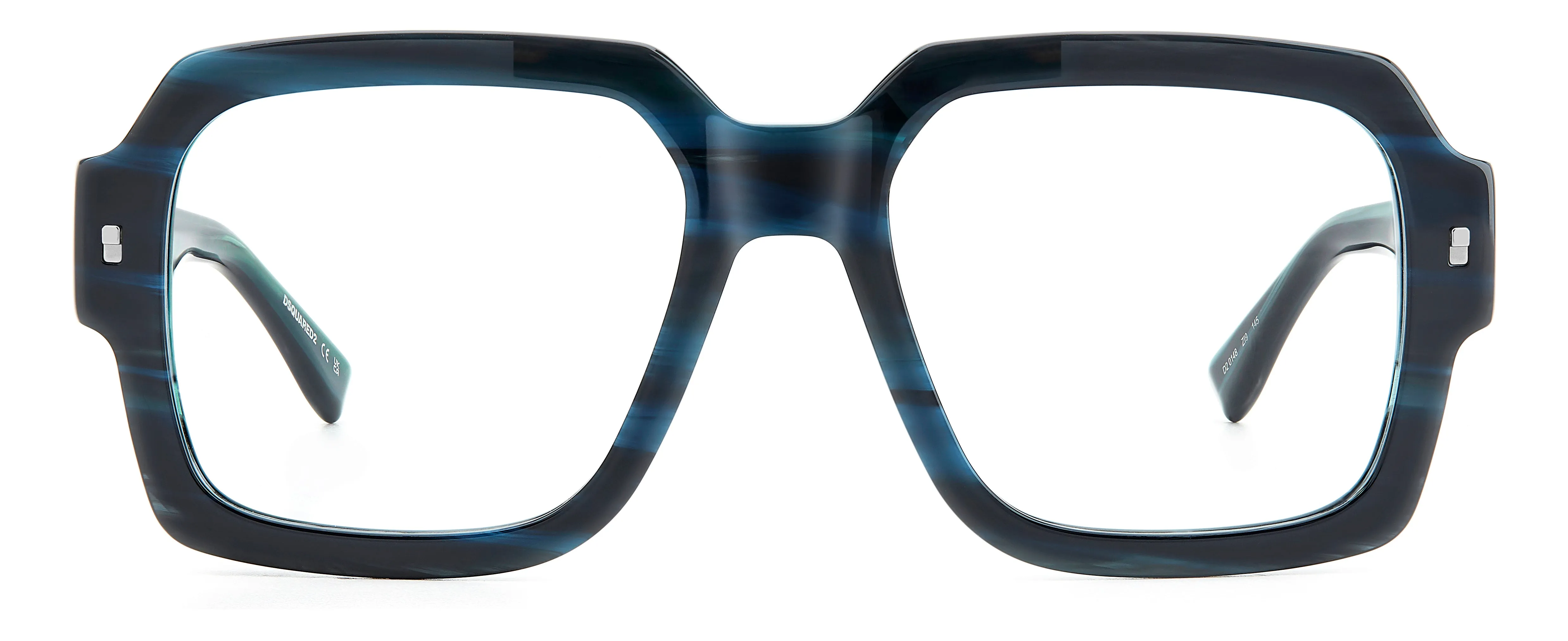 Dsquared2 D2 0148 ZI9 Montature da vista Acetato Verde Squadrata Normale - immagine 2