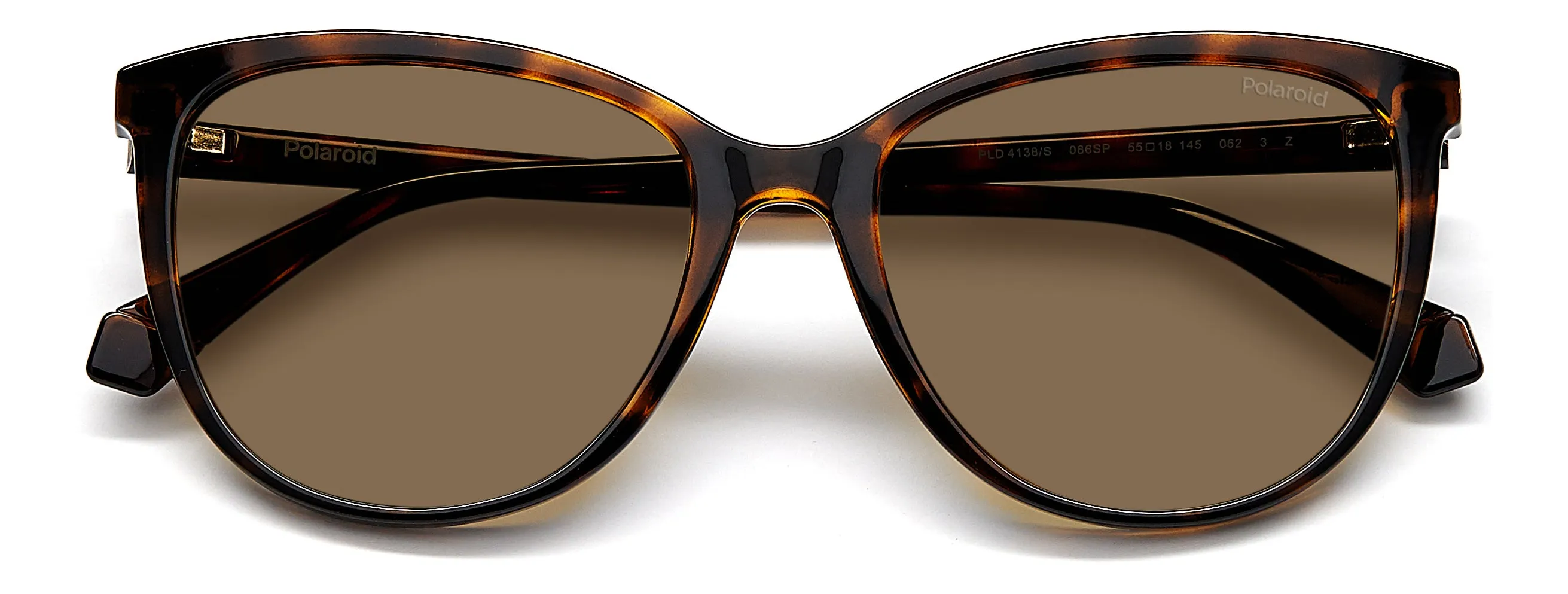 Polaroid PLD 4138/S 086/SP Occhiali da sole Plastica Havana Marrone Cat Eye Polarizzata - immagine 3