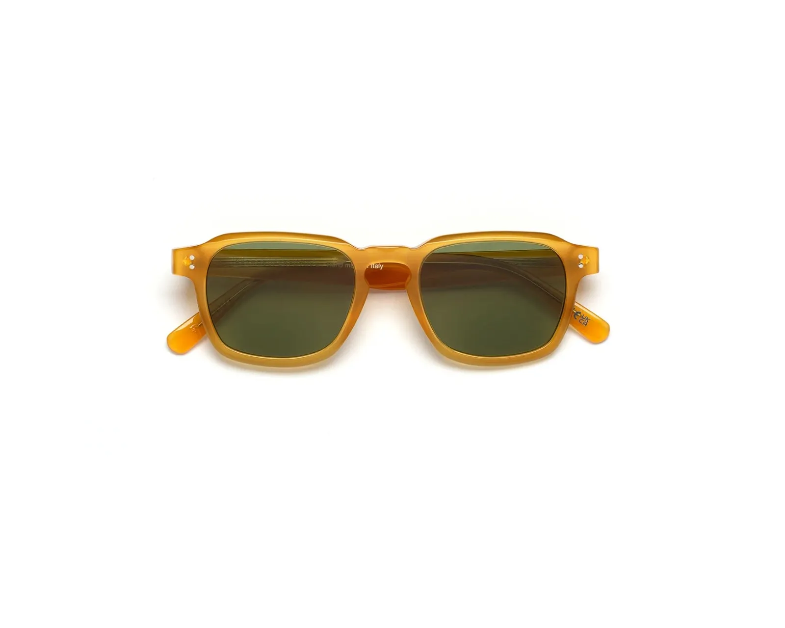 Retrosuperfuture XY8 LUCE SERENO Occhiali da sole Acetato Giallo Verde Squadrata Normale - immagine 2