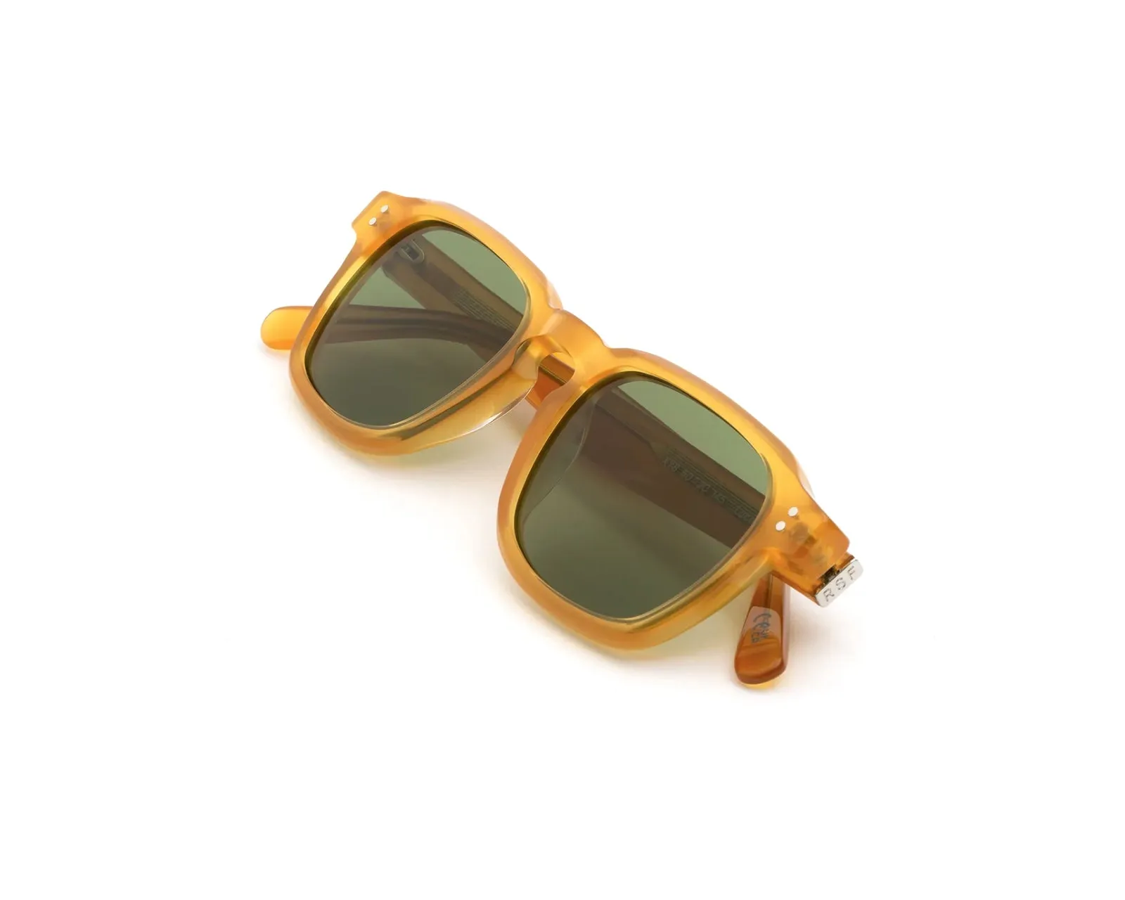 Retrosuperfuture XY8 LUCE SERENO Occhiali da sole Acetato Giallo Verde Squadrata Normale - immagine 3