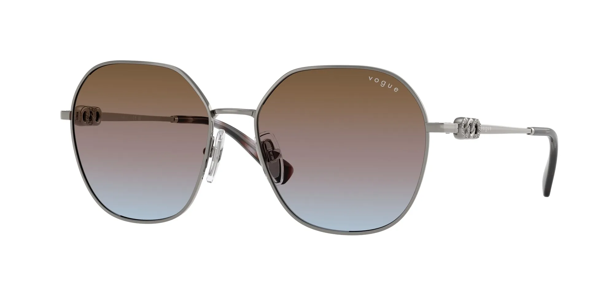 VOGUE EYEWEAR VO4318SB 548/48 Occhiali da sole Metallo Grigio Geometrica Normale - immagine 1