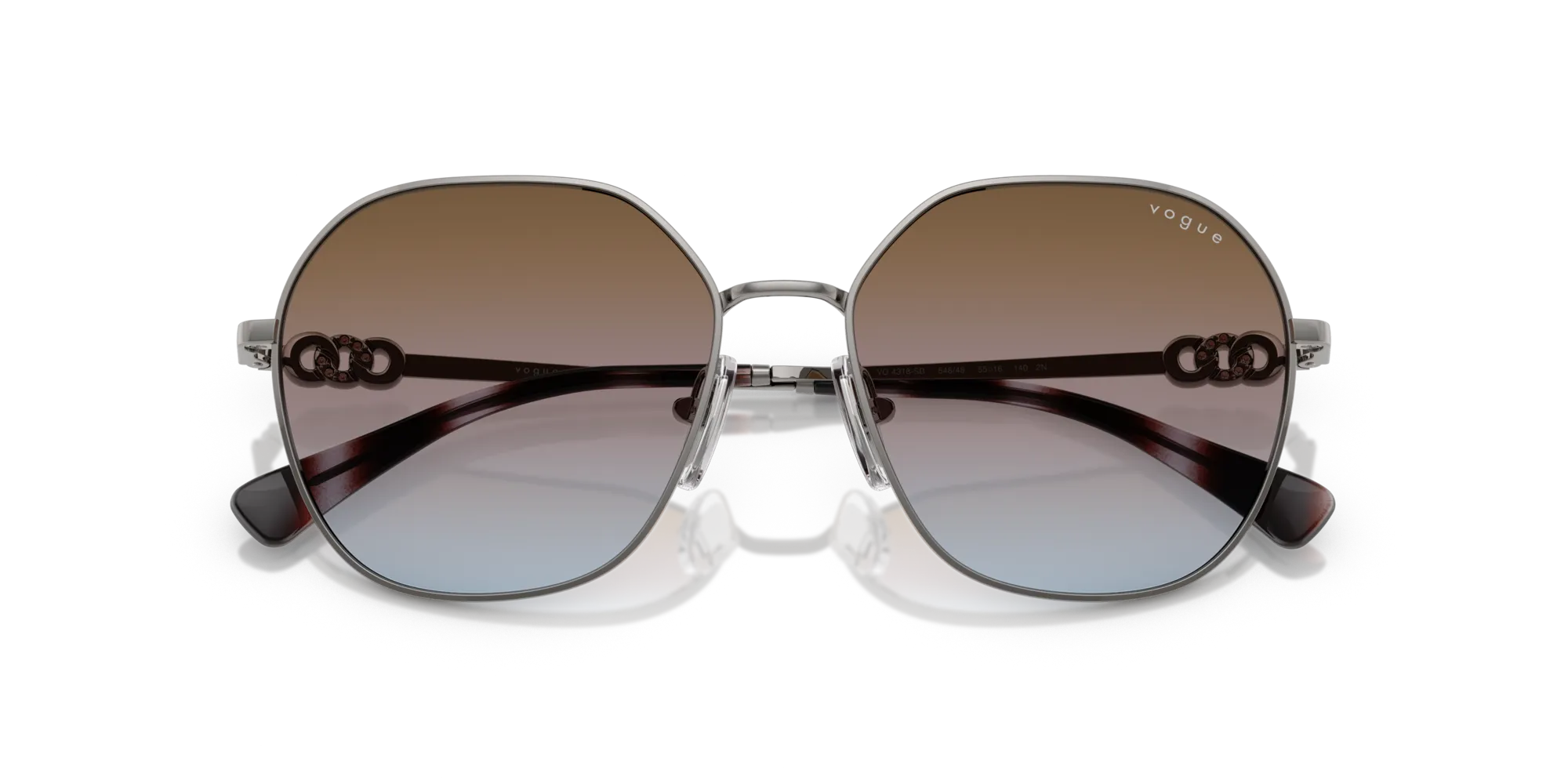 VOGUE EYEWEAR VO4318SB 548/48 Occhiali da sole Metallo Grigio Geometrica Normale - immagine 2