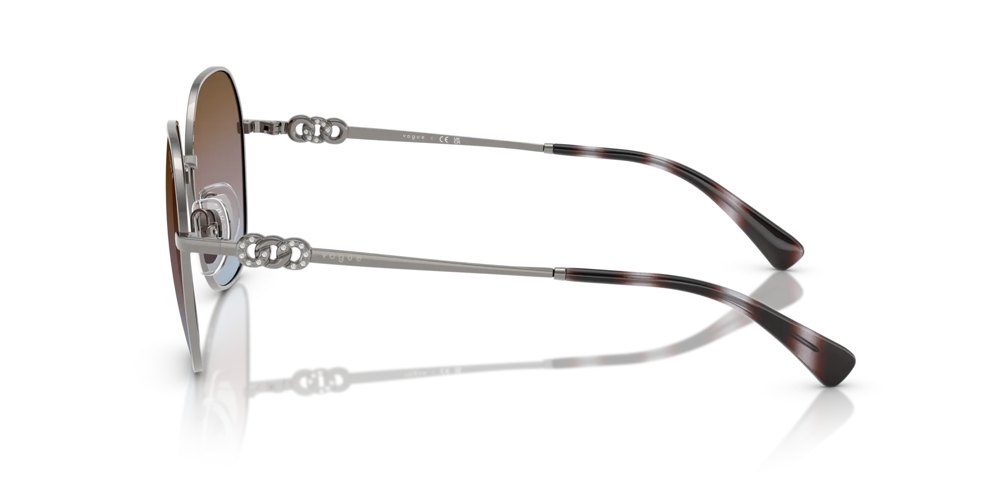 VOGUE EYEWEAR VO4318SB 548/48 Occhiali da sole Metallo Grigio Geometrica Normale - immagine 4