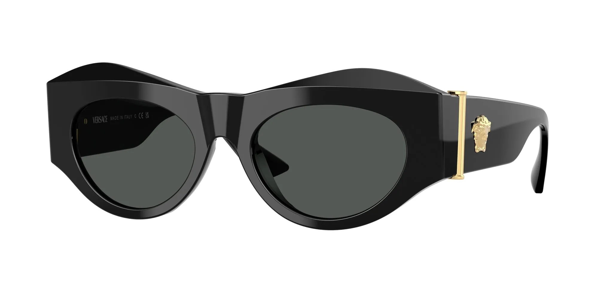 Versace VE4477U GB1/87 Occhiali da sole Acetato Nero Geometrica Normale - immagine 1