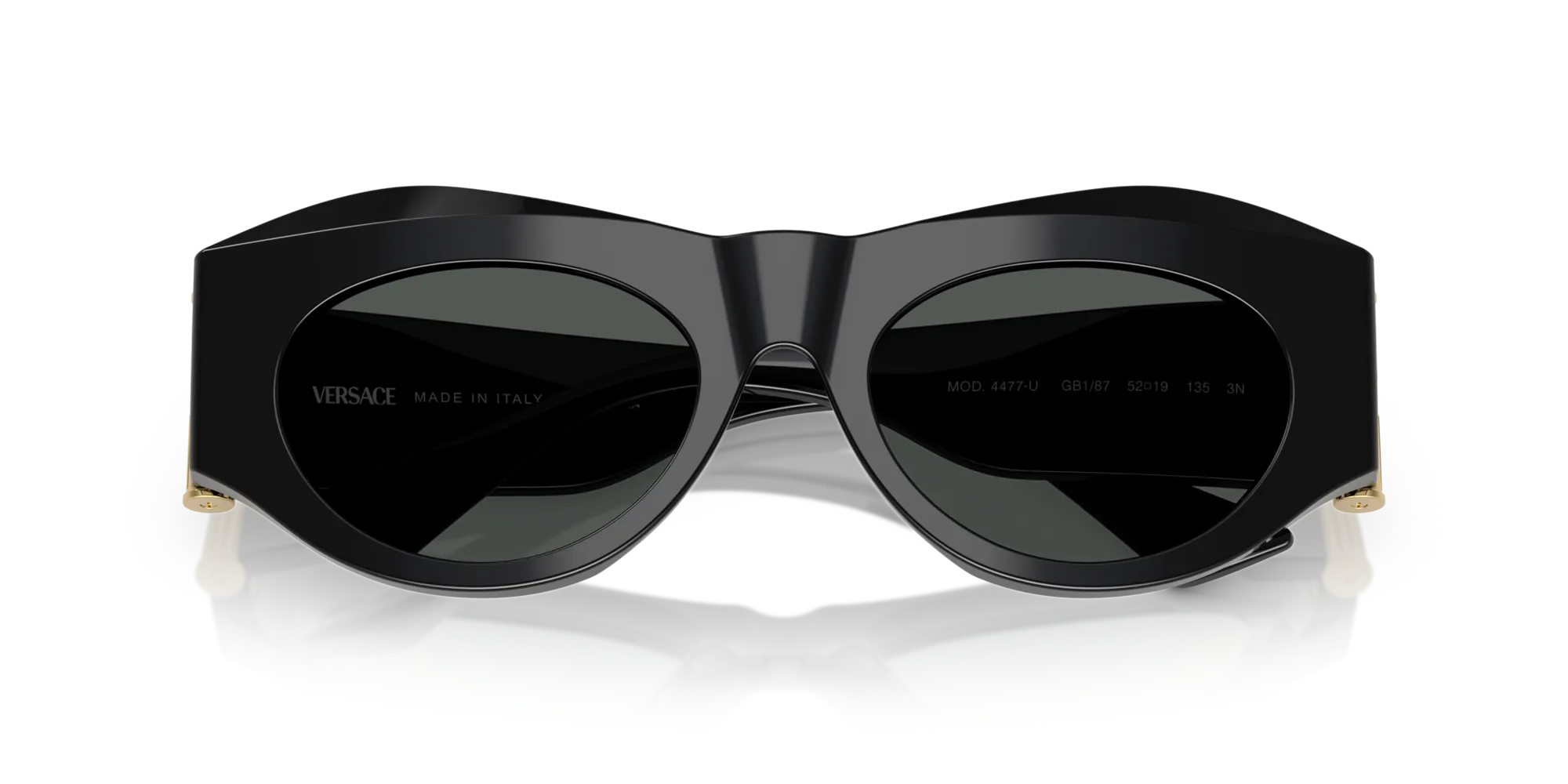 Versace VE4477U GB1/87 Occhiali da sole Acetato Nero Geometrica Normale - immagine 2