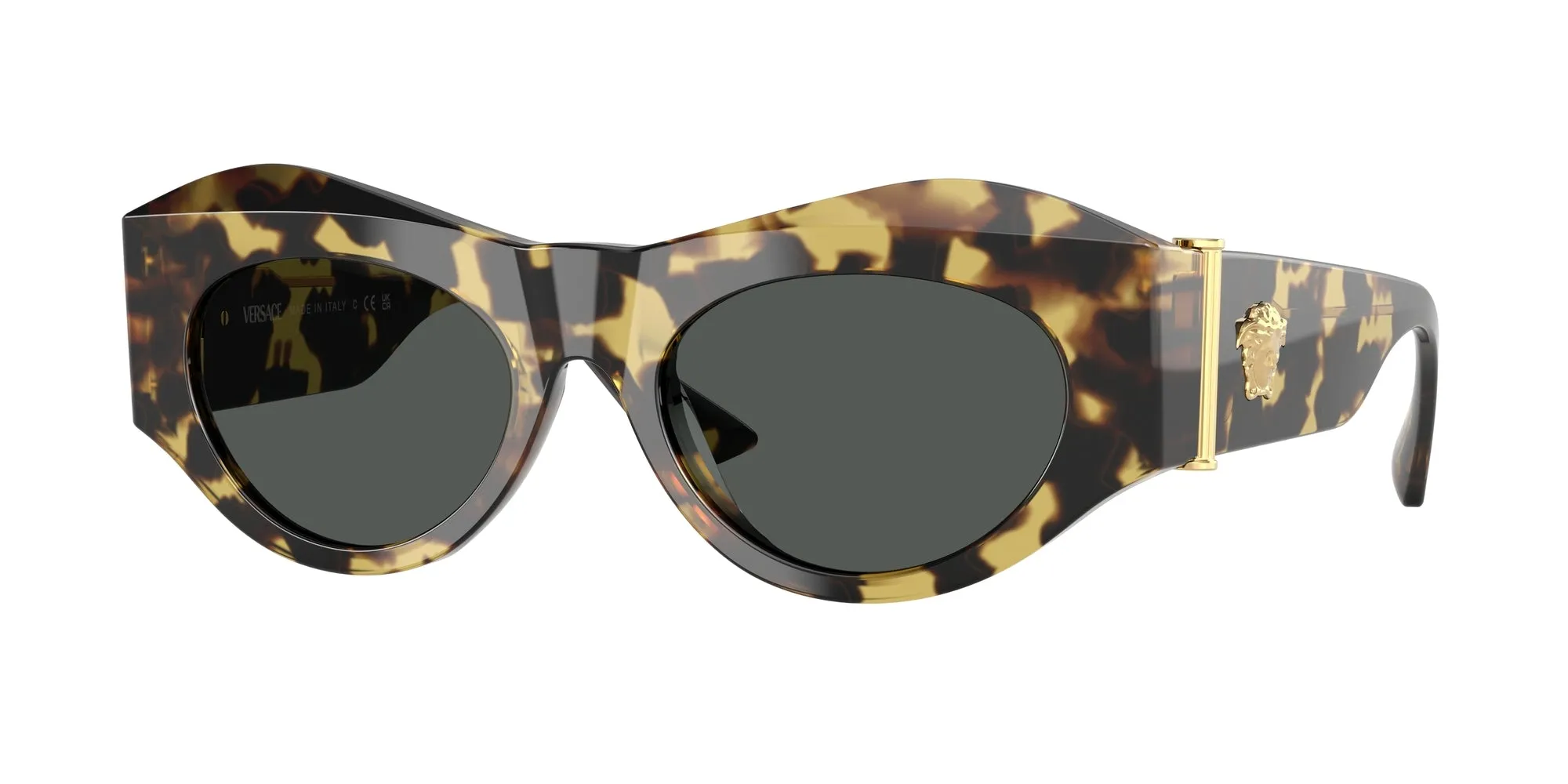 Versace VE4477U 777/87 Occhiali da sole Acetato Tartaruga Geometrica Normale - immagine 1
