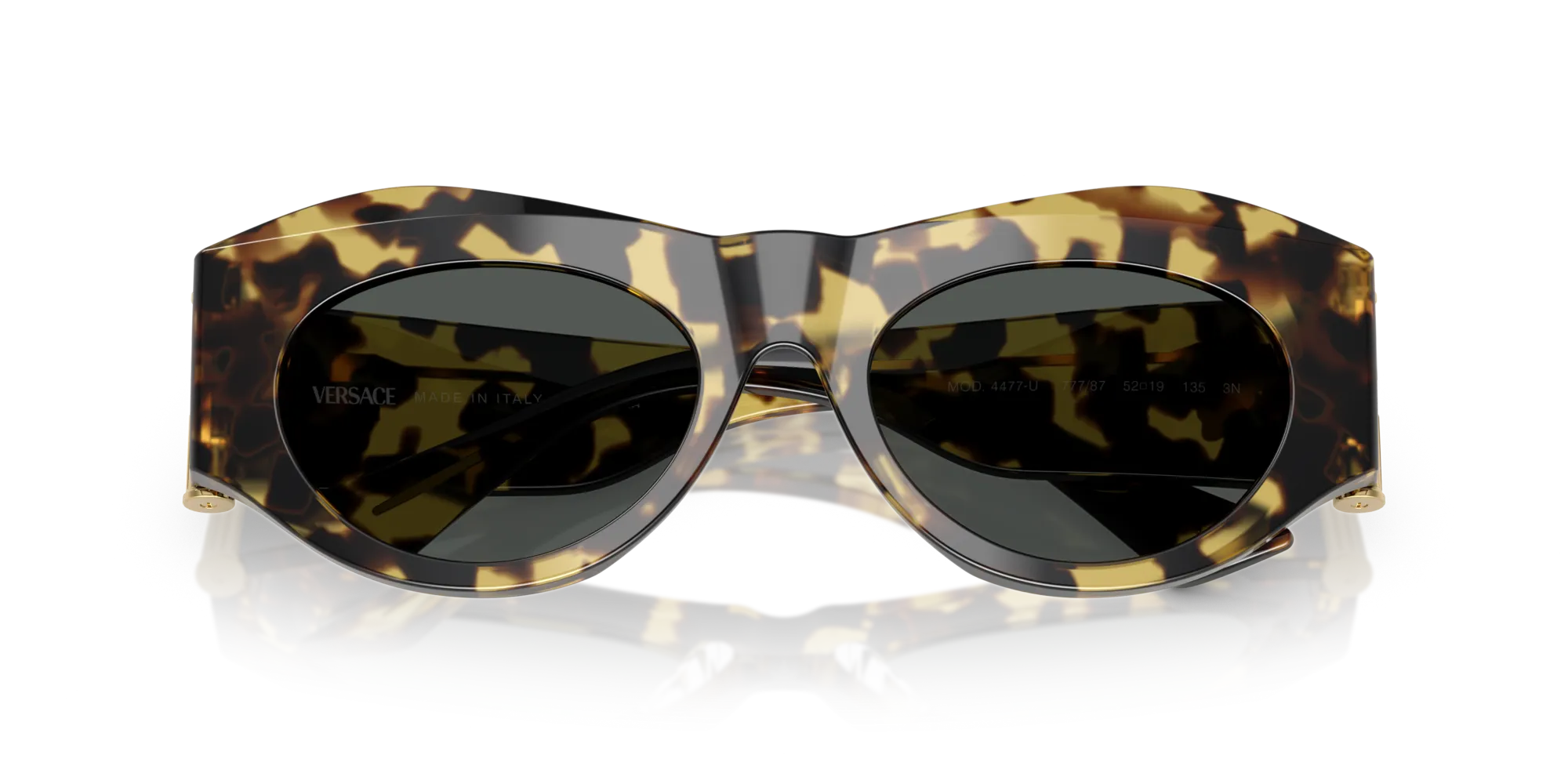 Versace VE4477U 777/87 Occhiali da sole Acetato Tartaruga Geometrica Normale - immagine 2