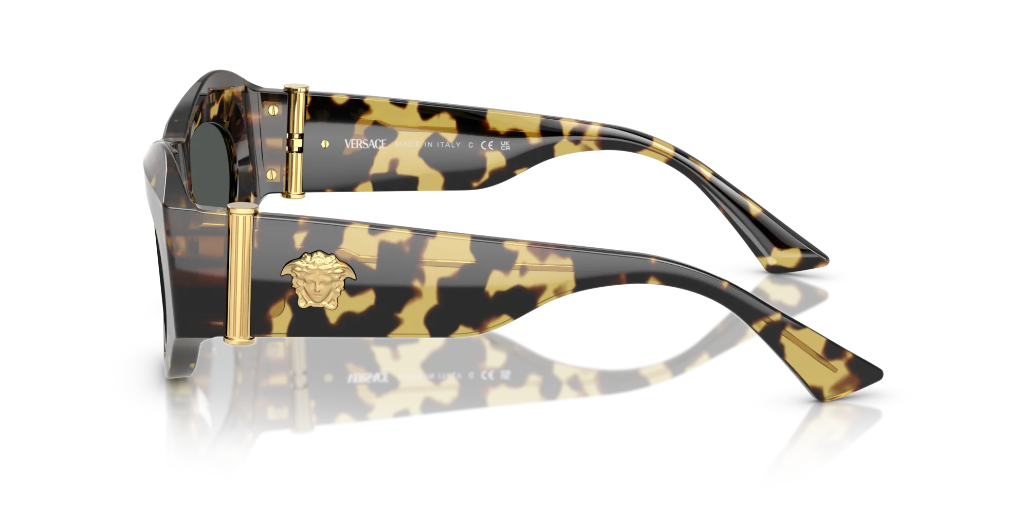 Versace VE4477U 777/87 Occhiali da sole Acetato Tartaruga Geometrica Normale - immagine 4