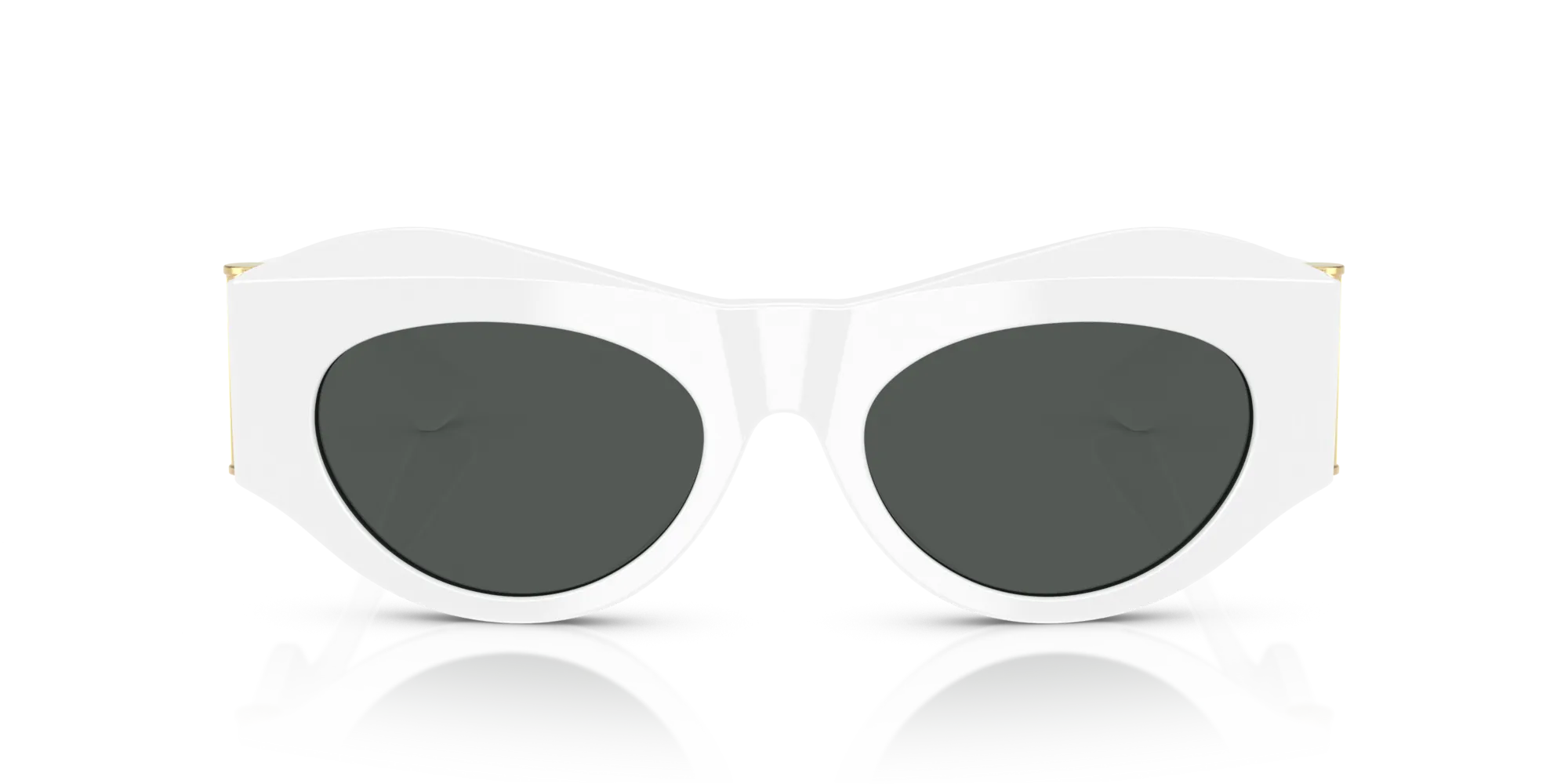 Versace VE4477U 545987 Occhiali da sole Acetato Bianco Geometrica Normale - immagine 3