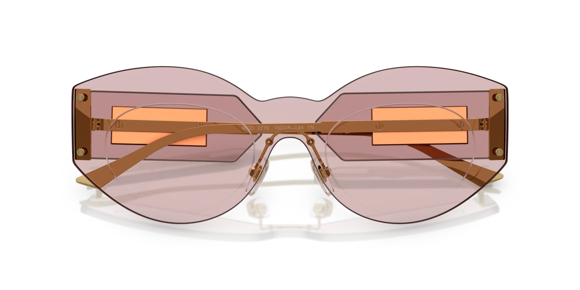Versace VE2276 1002/5 Occhiali da sole Metallo Rosa Rosa Geometrica Normale - immagine 2