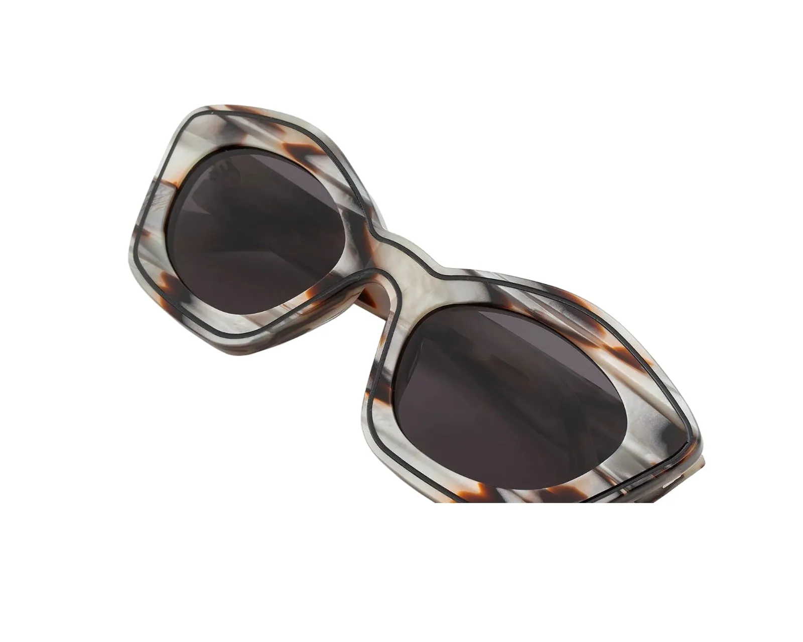 Marni QUO Kea Island Starshell Occhiali da sole Acetato Multi-colore Grigio Cat Eye Normale - immagine 3