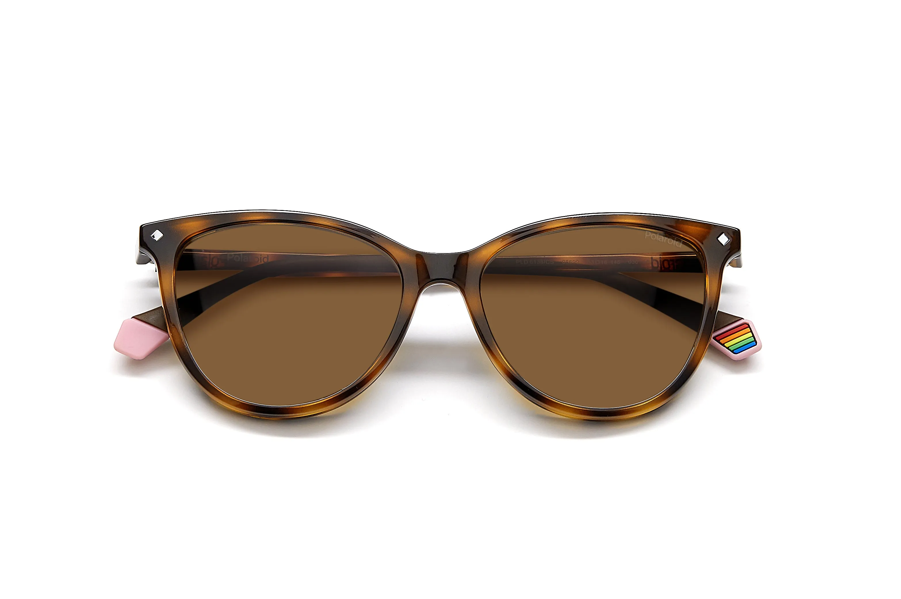 Polaroid PLD 6138/CS 086/SP Occhiali da sole Plastica Havana Marrone Cat Eye Clip-on - immagine 3