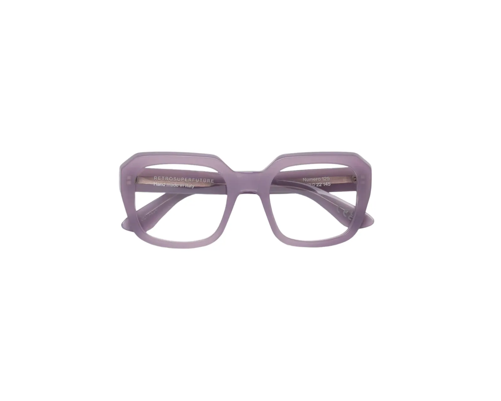 Retrosuperfuture V0J NUMERO 125 LIGHT PURPLE Montature da vista Acetato Viola Squadrata - immagine 2