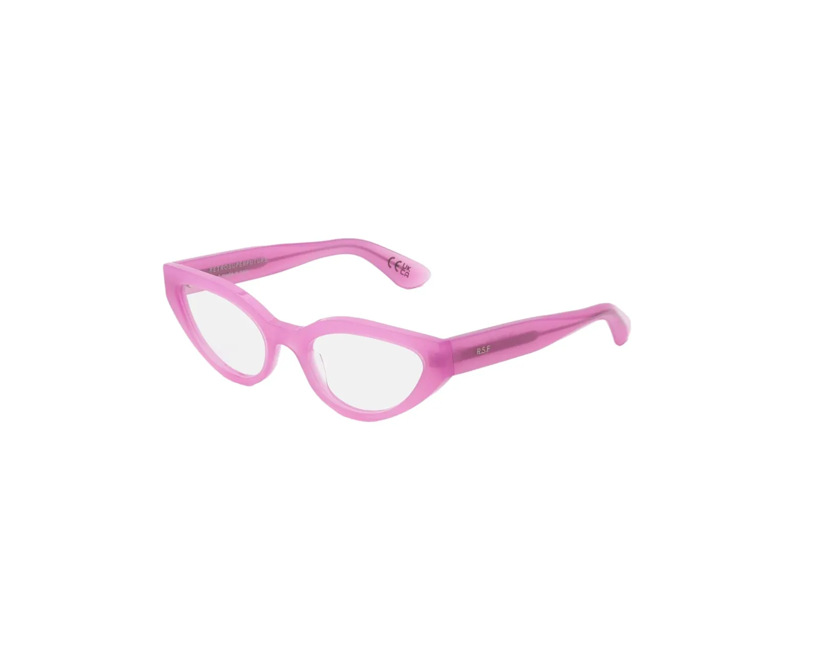 Retrosuperfuture 4XP NUMERO 124 PINK Montature da vista Acetato Rosa Cat Eye - immagine 1
