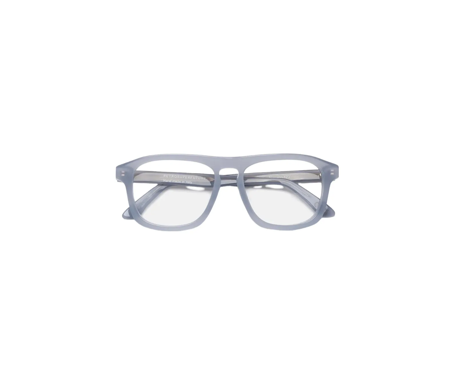 Retrosuperfuture YH2 NUMERO 123 LIGHT BLUE Montature da vista Acetato Blu Squadrata - immagine 2