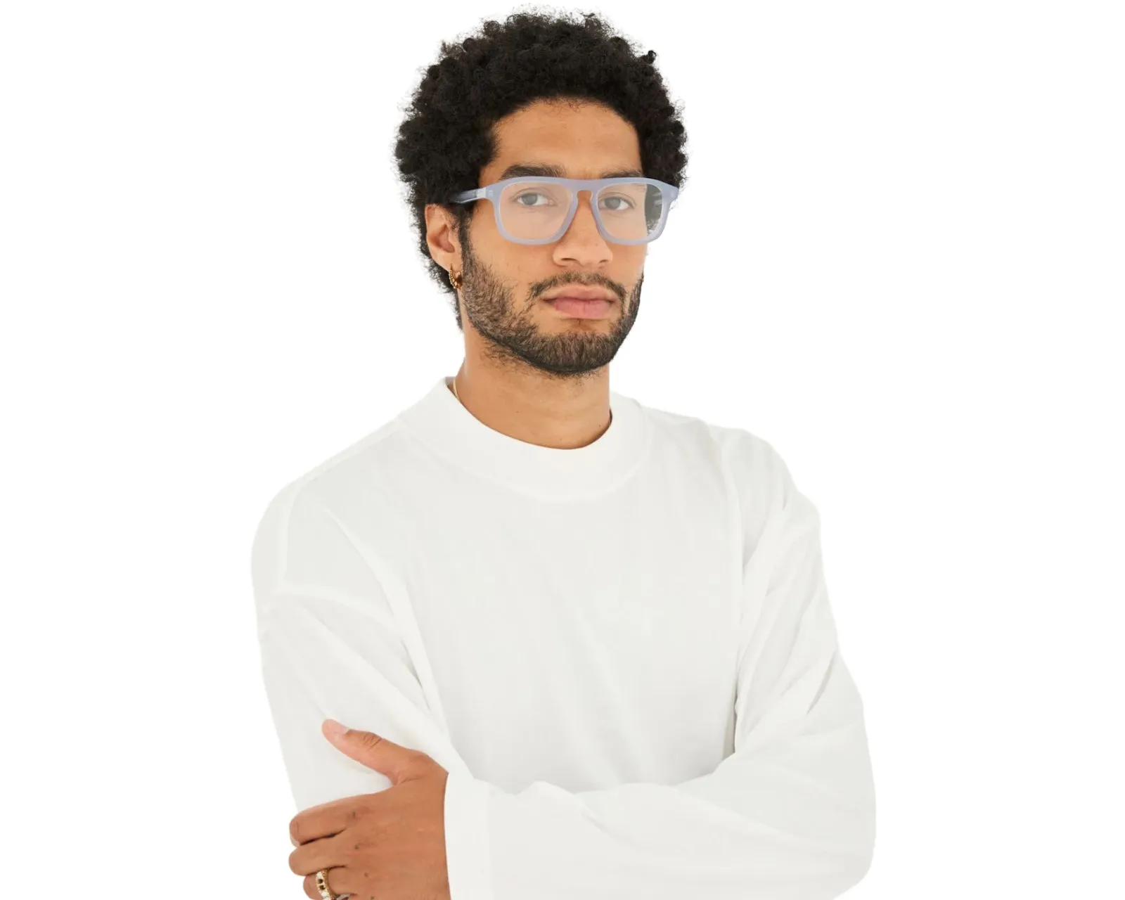 Retrosuperfuture YH2 NUMERO 123 LIGHT BLUE Montature da vista Acetato Blu Squadrata - immagine 4