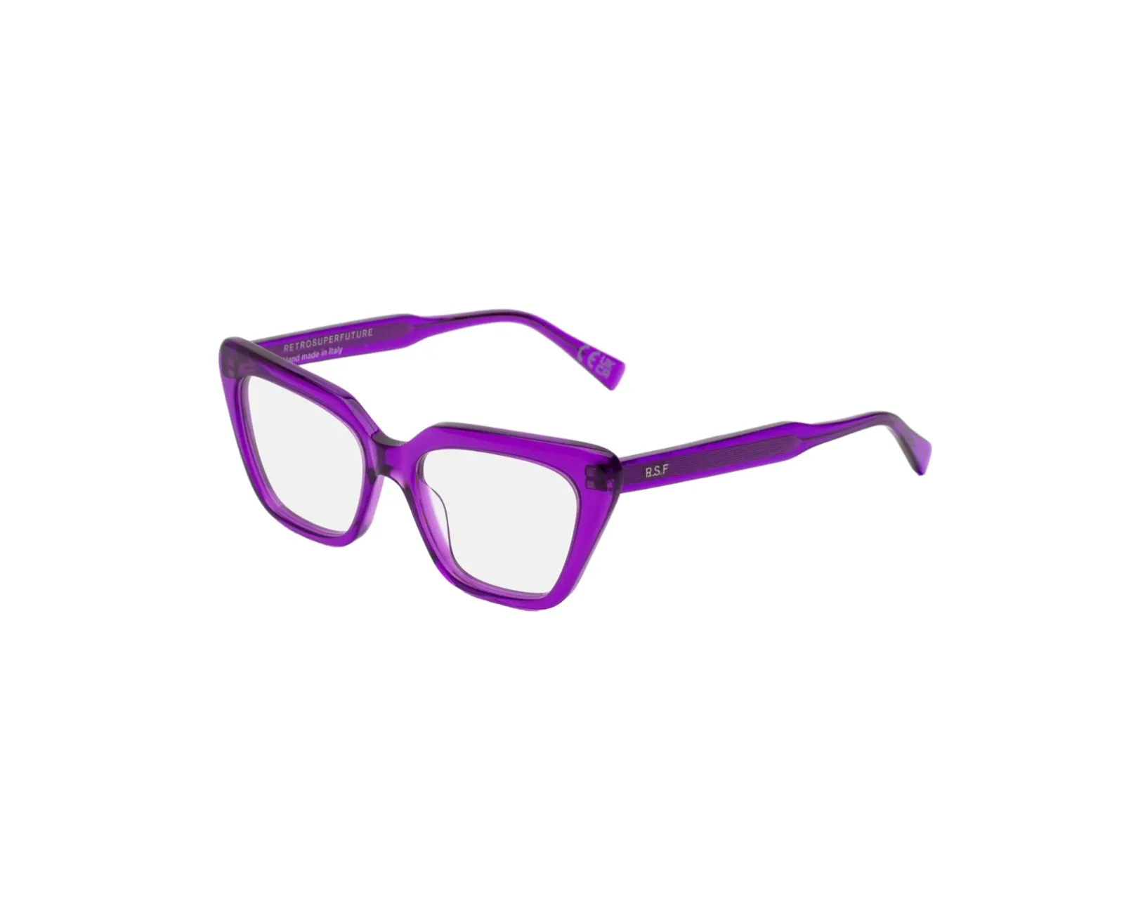 Retrosuperfuture 05S NUMERO 122 PURPLE Montature da vista Acetato Viola Cat Eye - immagine 1
