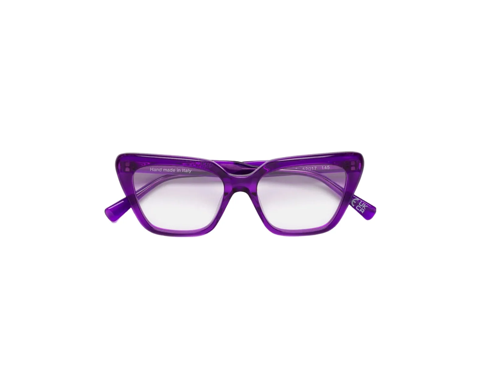 Retrosuperfuture 05S NUMERO 122 PURPLE Montature da vista Acetato Viola Cat Eye - immagine 2