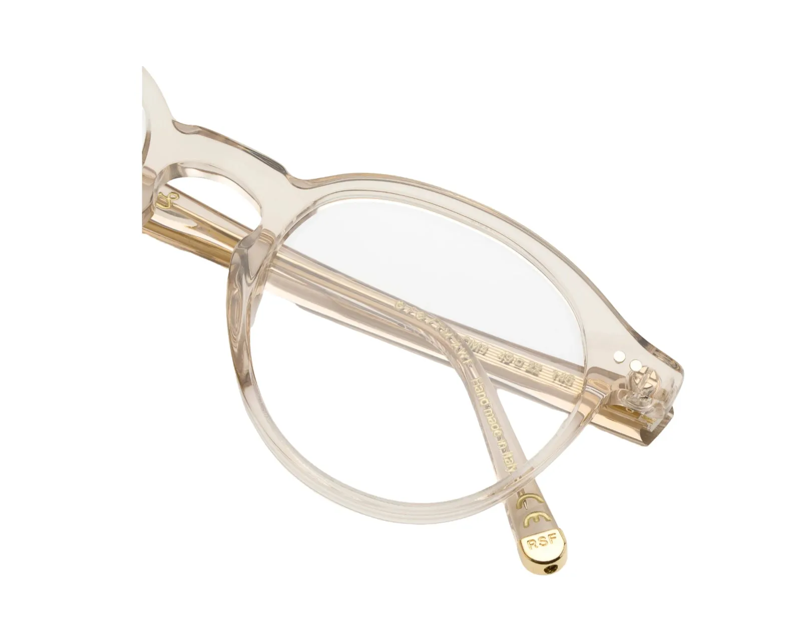 Retrosuperfuture QM4 The Warhol Optical Resin Montature da vista Acetato Beige Rotonda - immagine 3