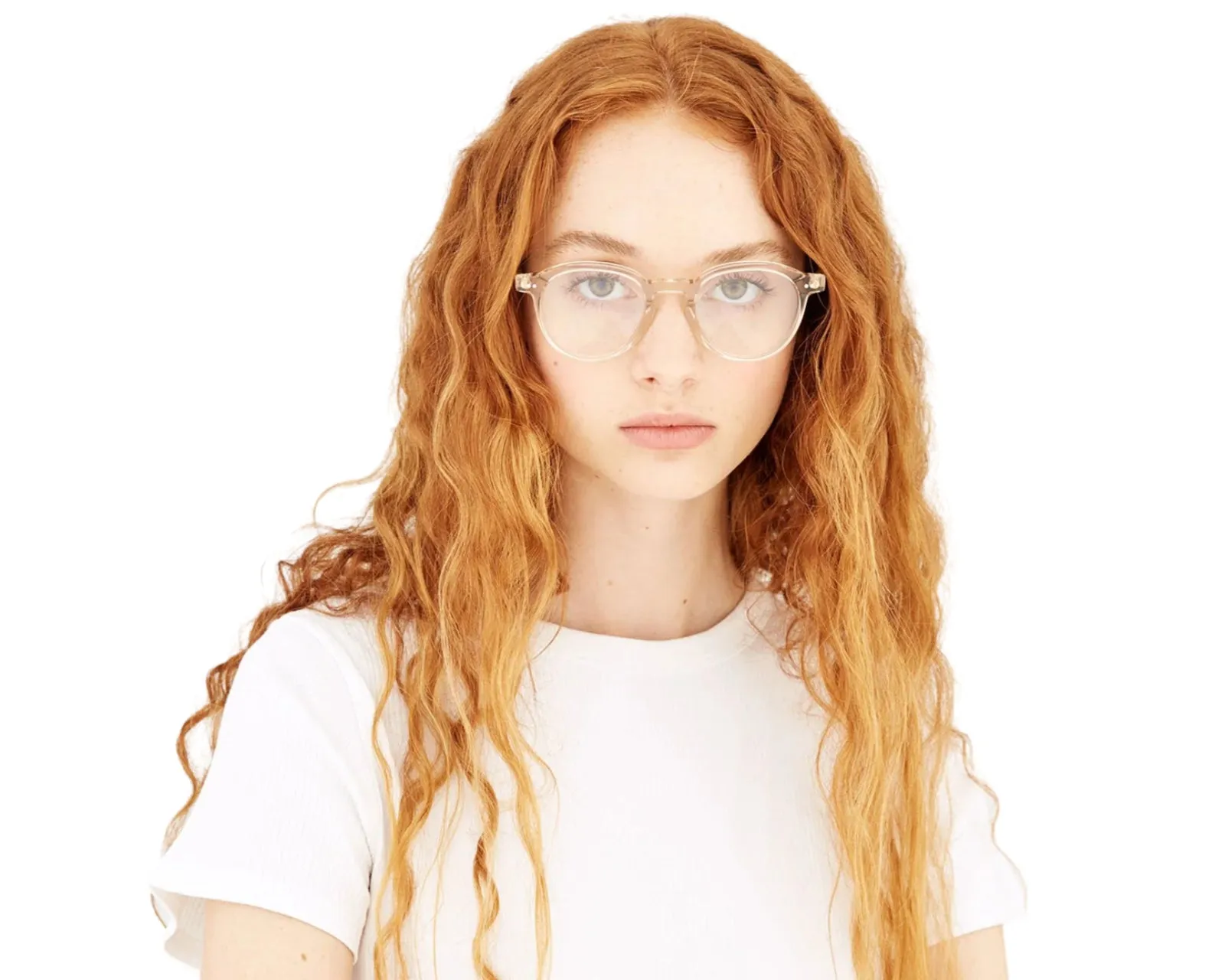 Retrosuperfuture QM4 The Warhol Optical Resin Montature da vista Acetato Beige Rotonda - immagine 4