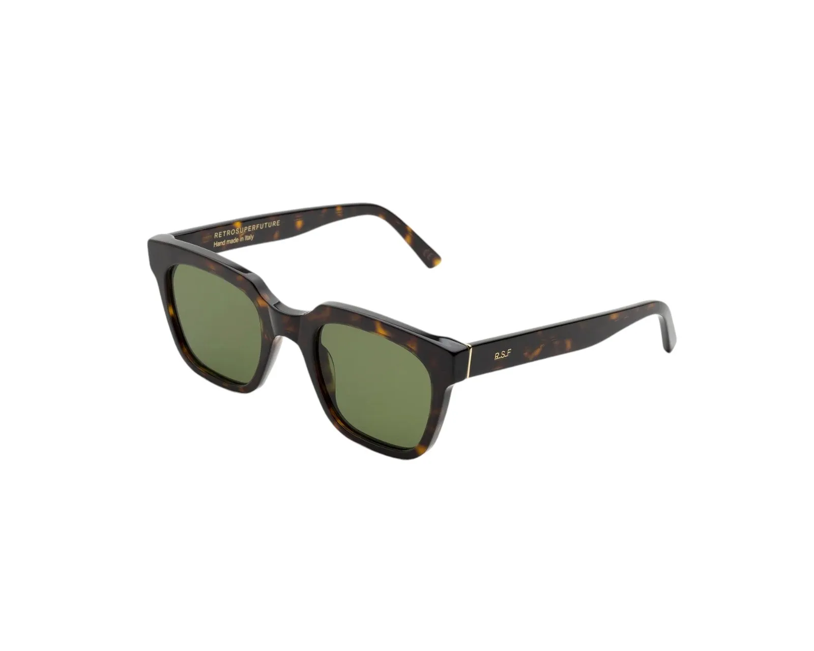 Retrosuperfuture CG1 Giusto 3627 Green Occhiali da sole Acetato Havana Verde Squadrata Normale - immagine 1