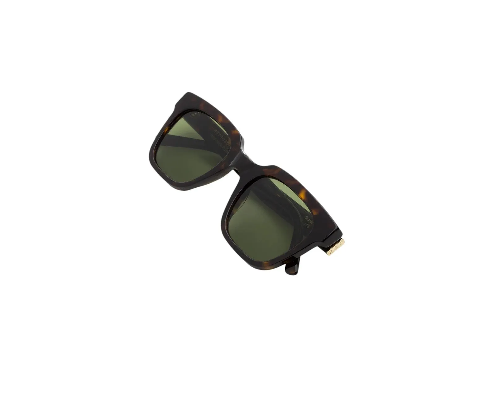 Retrosuperfuture CG1 Giusto 3627 Green Occhiali da sole Acetato Havana Verde Squadrata Normale - immagine 3