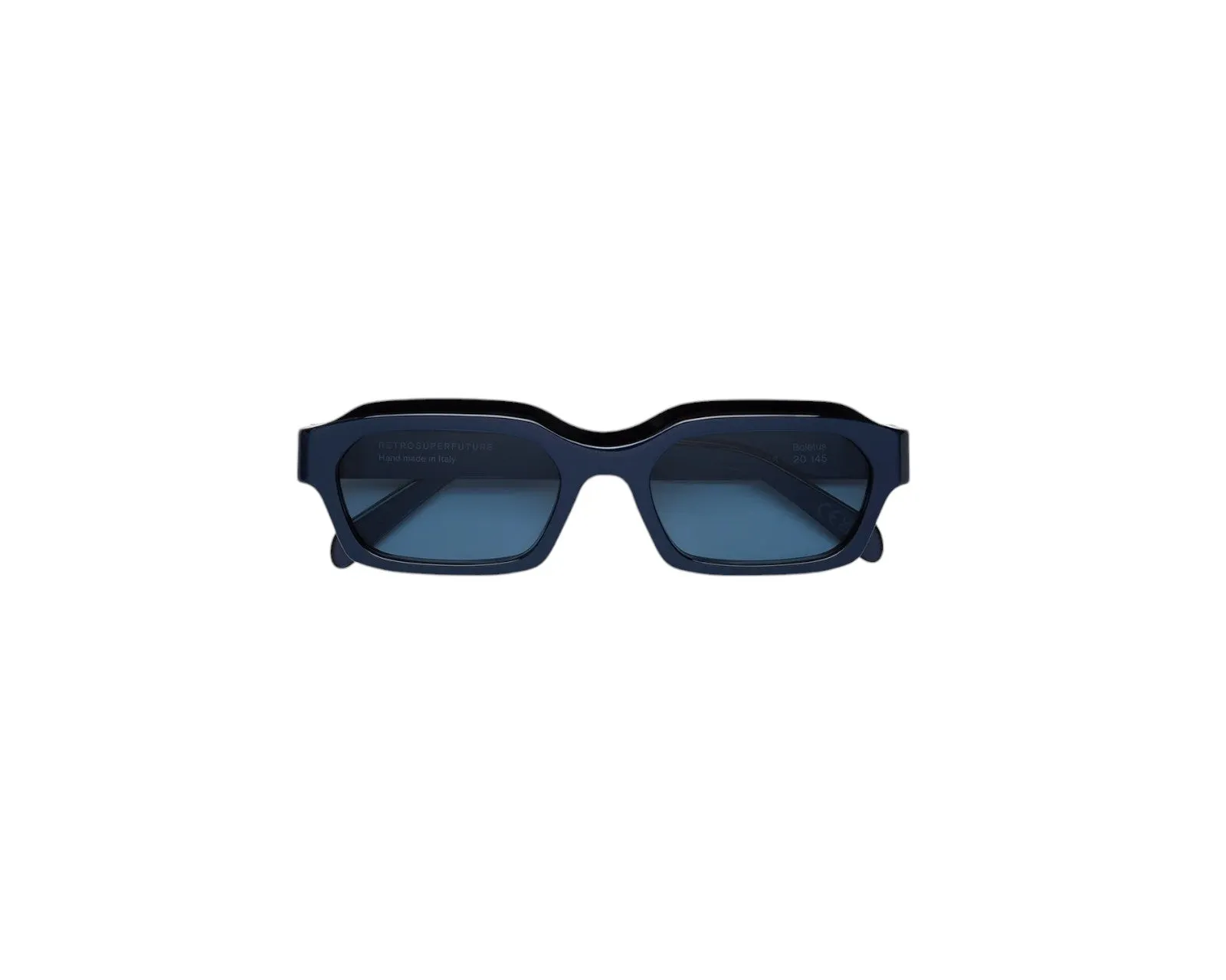 Retrosuperfuture AJS BOLETUS METALLIC BLUE Occhiali da sole Acetato Blu Squadrata Normale - immagine 2