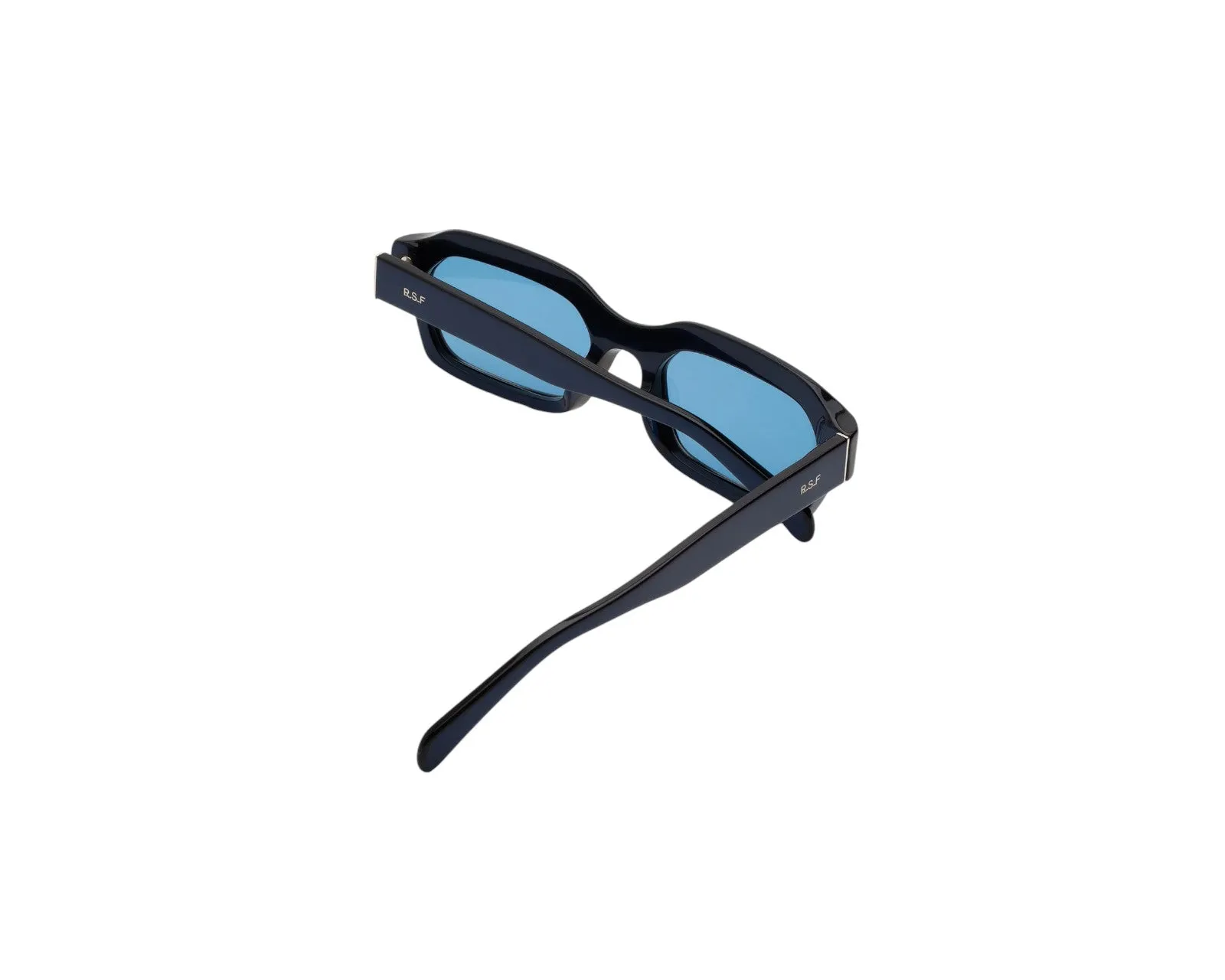 Retrosuperfuture AJS BOLETUS METALLIC BLUE Occhiali da sole Acetato Blu Squadrata Normale - immagine 3
