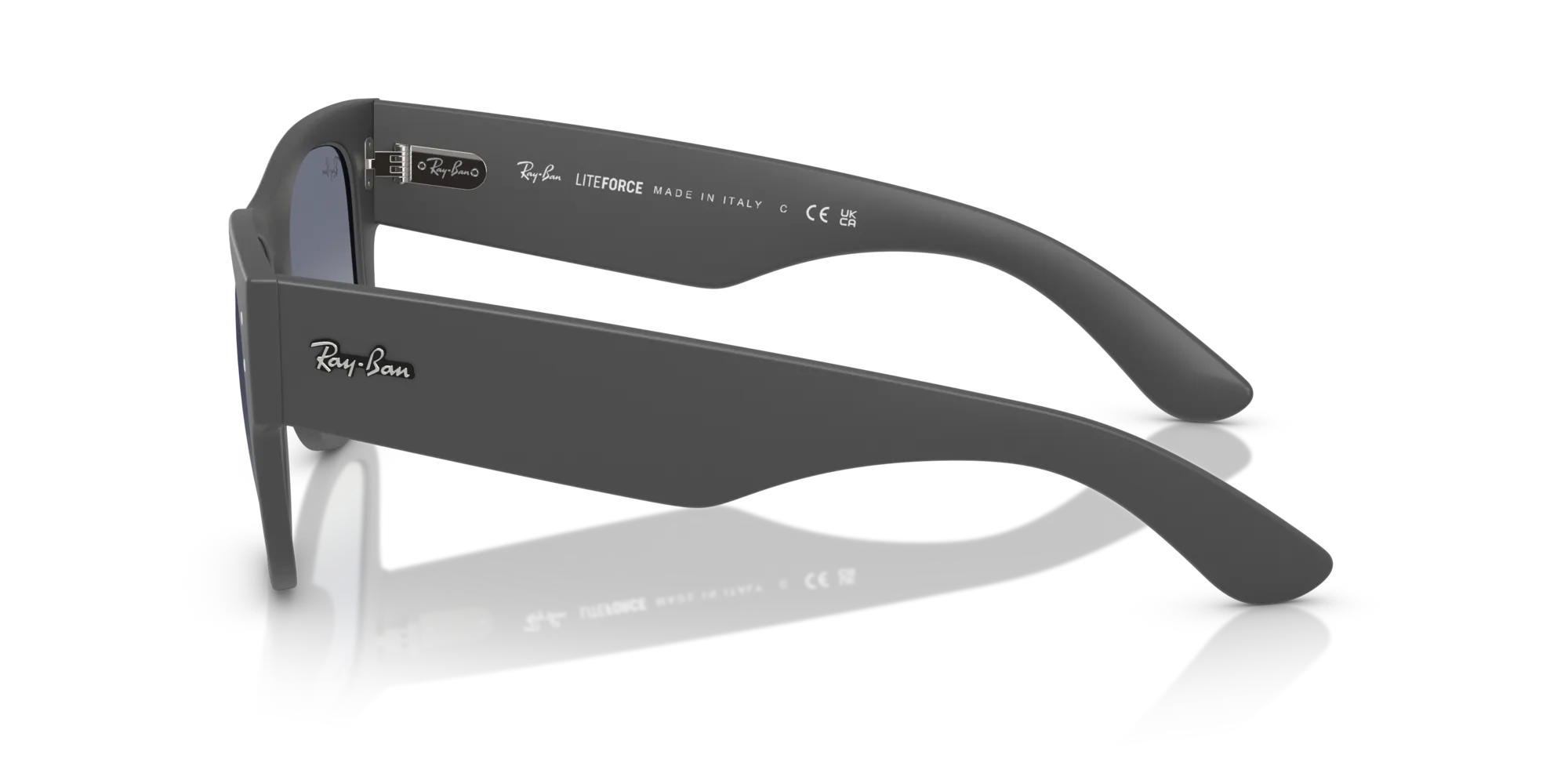 Ray - Ban RB4840S 60174L Occhiali da sole Peek Grigio Squadrata Normale Sfumato - immagine 4