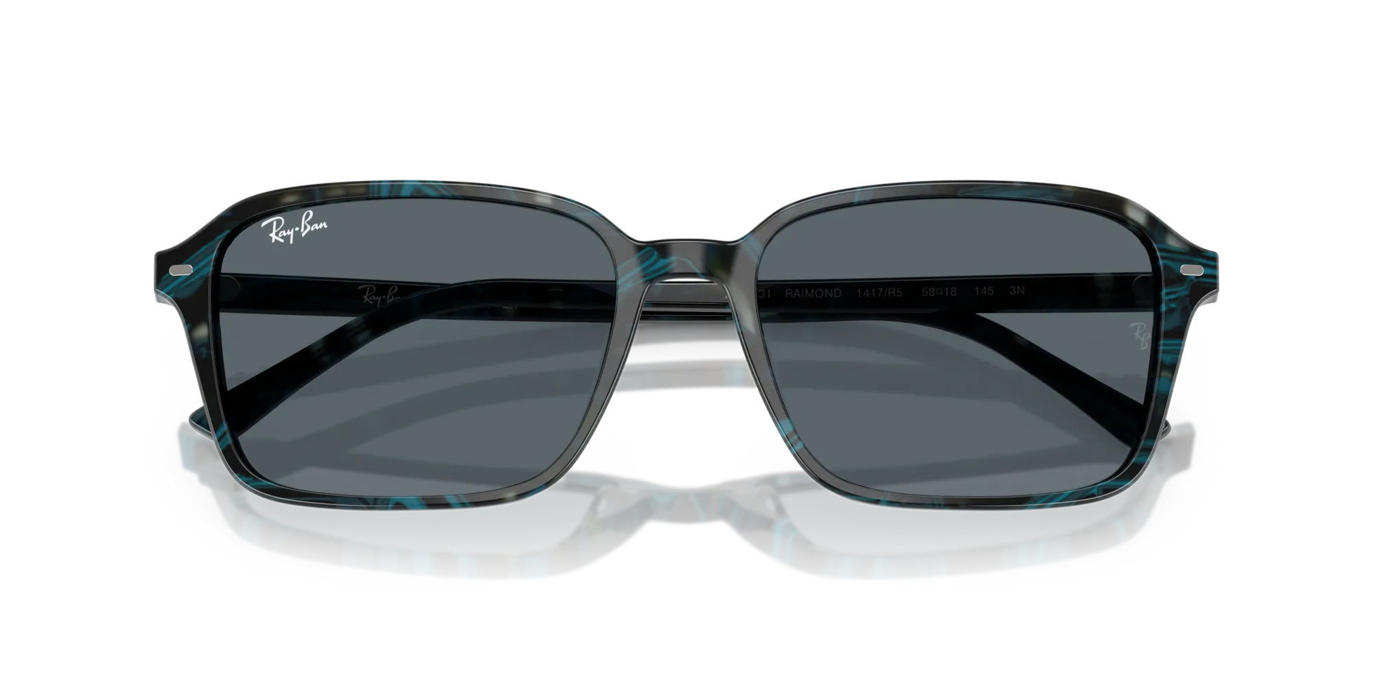 Ray - Ban RB2231 RAIMOND 1417R5 Occhiali da sole Acetato Blu Blu Squadrata Normale - immagine 2