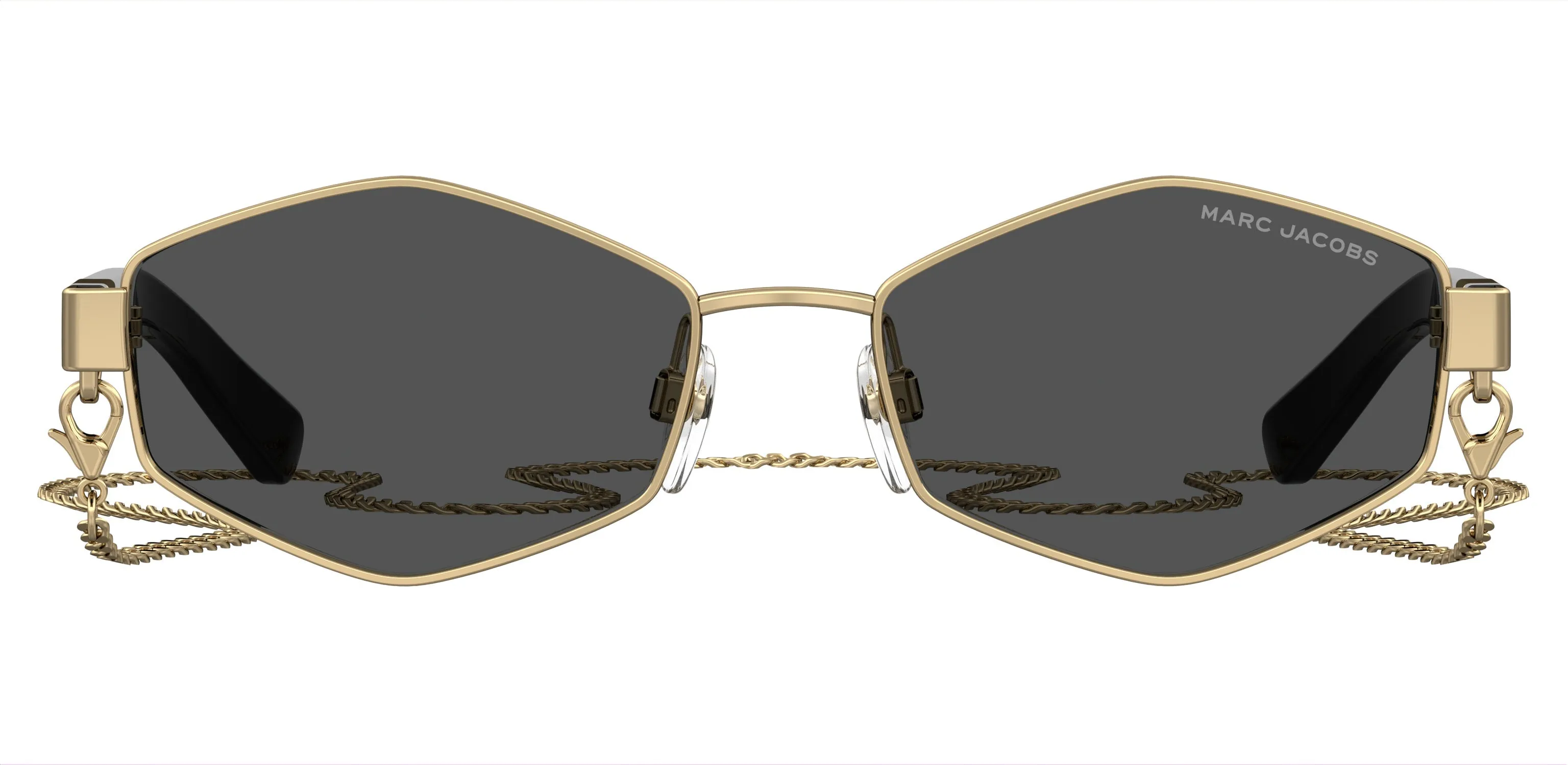 Marc Jacobs MARC 496/S J5G/IR Occhiali da sole Metallo Oro Grigio Rotonda Normale - immagine 3