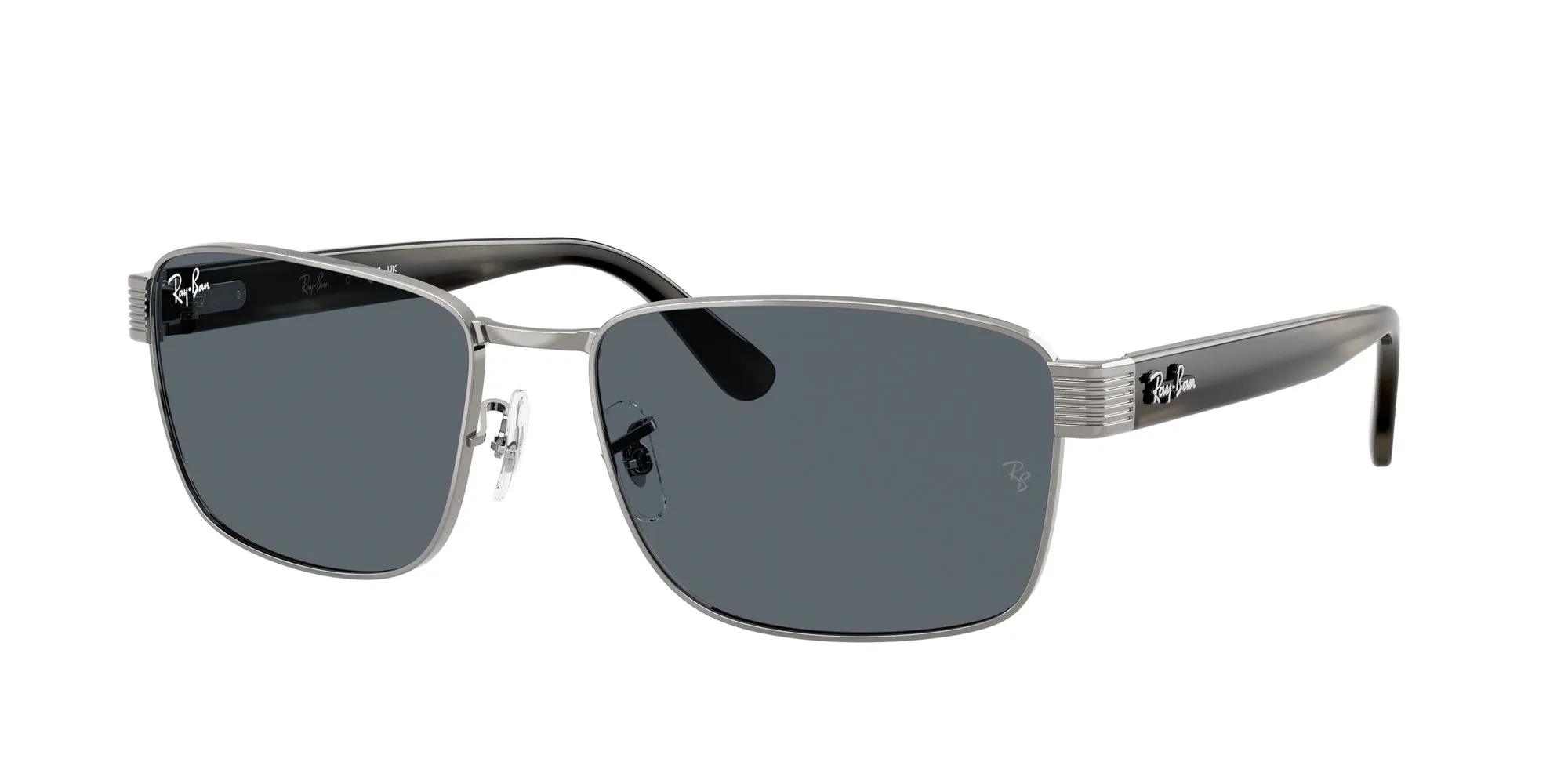 Ray - Ban RB3750 004/R5 Occhiali da sole Metallo Grigio Blu Squadrata Normale - immagine 1