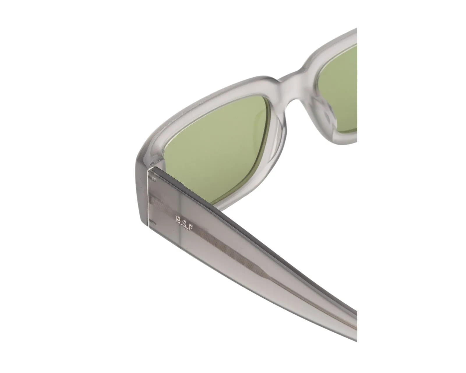 Retrosuperfuture J1A ETRUSCO LIGHT GREY Occhiali da sole Acetato Grigio chiaro Verde Squadrata Normale - immagine 3