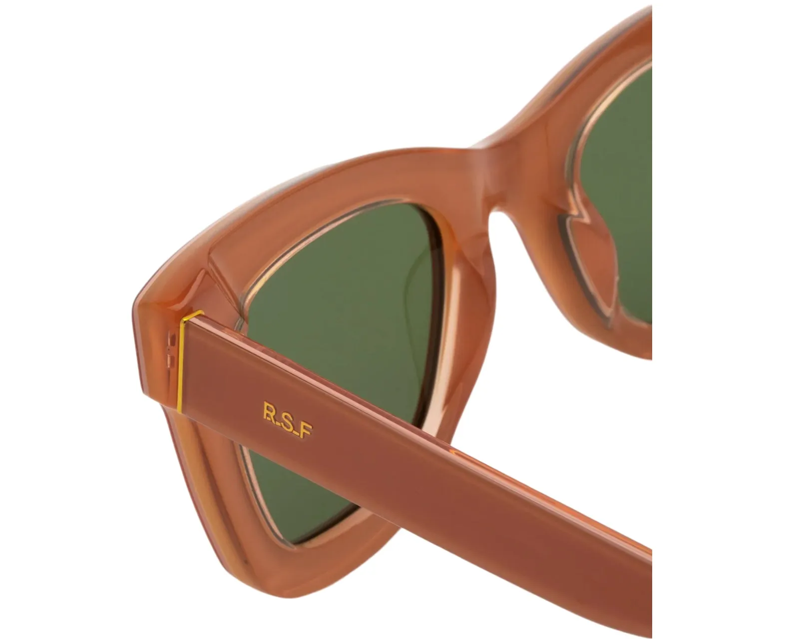 Retrosuperfuture CXY ALTURA PALE PINK Occhiali da sole Acetato Rosa Verde Squadrata Normale - immagine 3