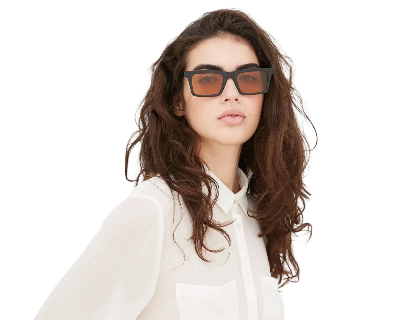 Retrosuperfuture 18E 1968 Refined Occhiali da sole Acetato Nero Marrone Squadrata Normale - immagine 4