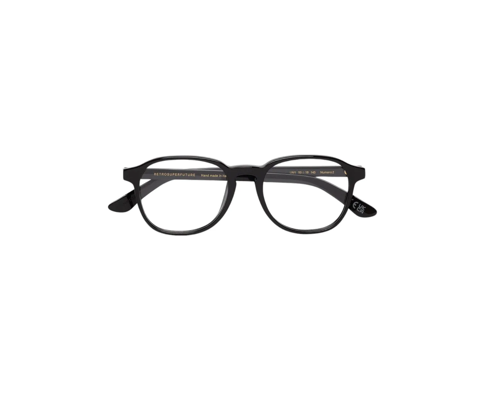 Retrosuperfuture UM1 NUMERO 02 BLACK Montature da vista Acetato Nero Squadrata - immagine 3