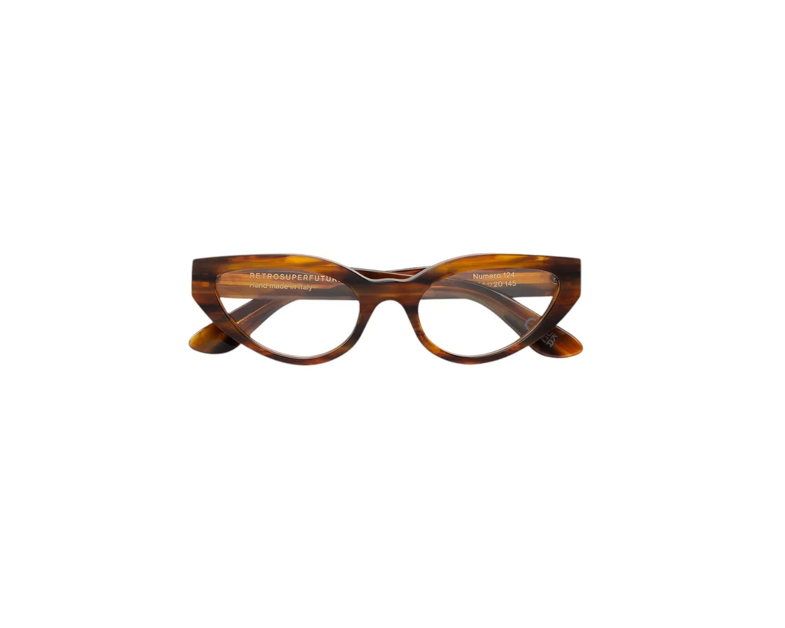 Retrosuperfuture Q4Z NUMERO 124 TANGERI Montature da vista Acetato Havana Cat Eye - immagine 2
