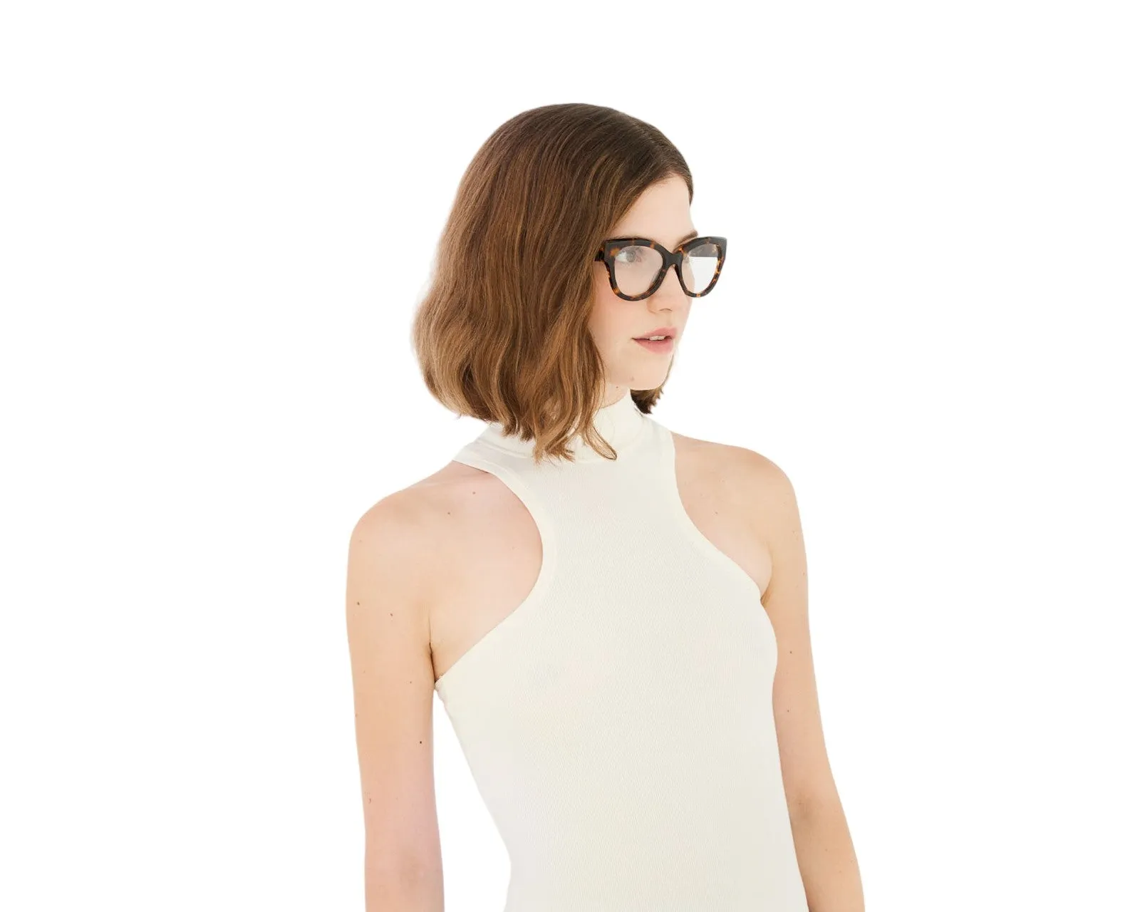 Retrosuperfuture W4H NUMERO 126 BURNT HAVANA Montature da vista Acetato Havana Squadrata - immagine 4