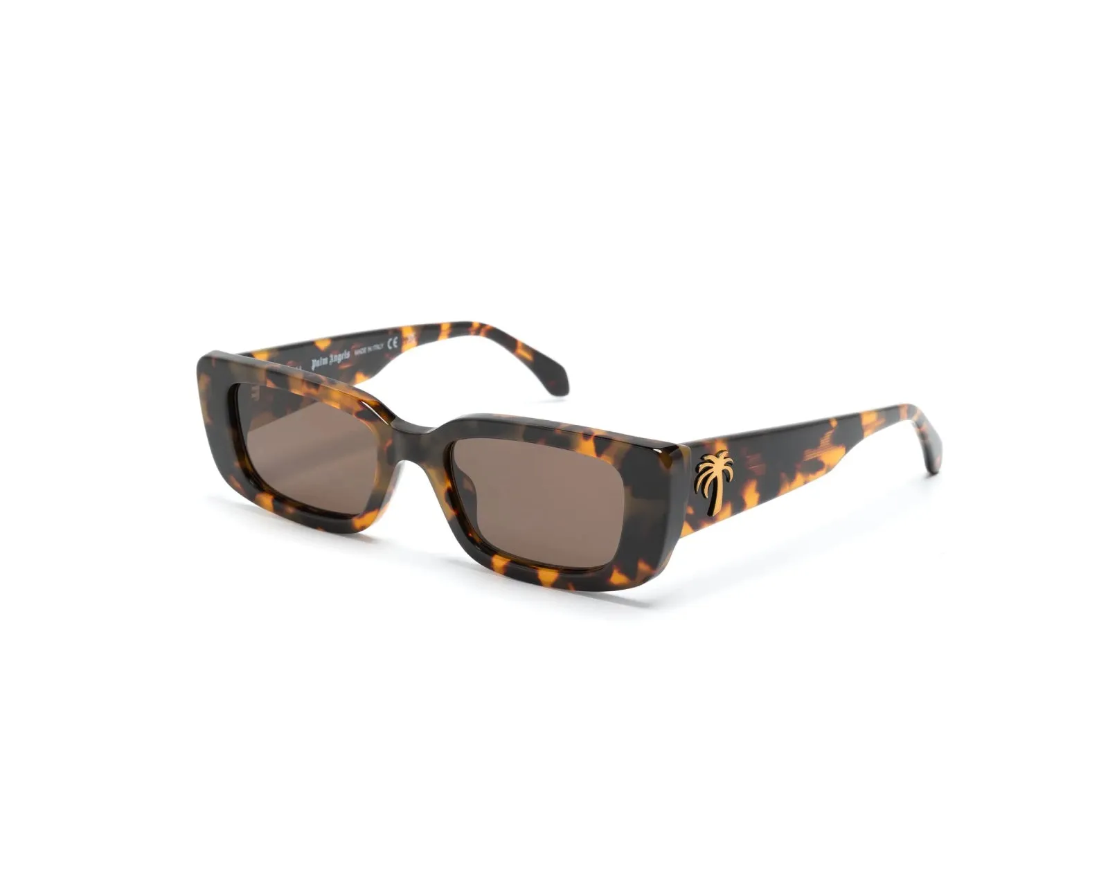 PALM ANGELS Unisex PERI056 Yosemite 6064 havana Occhiali da sole outlet Acetato Havana Marrone Squadrata Normale - immagine 1