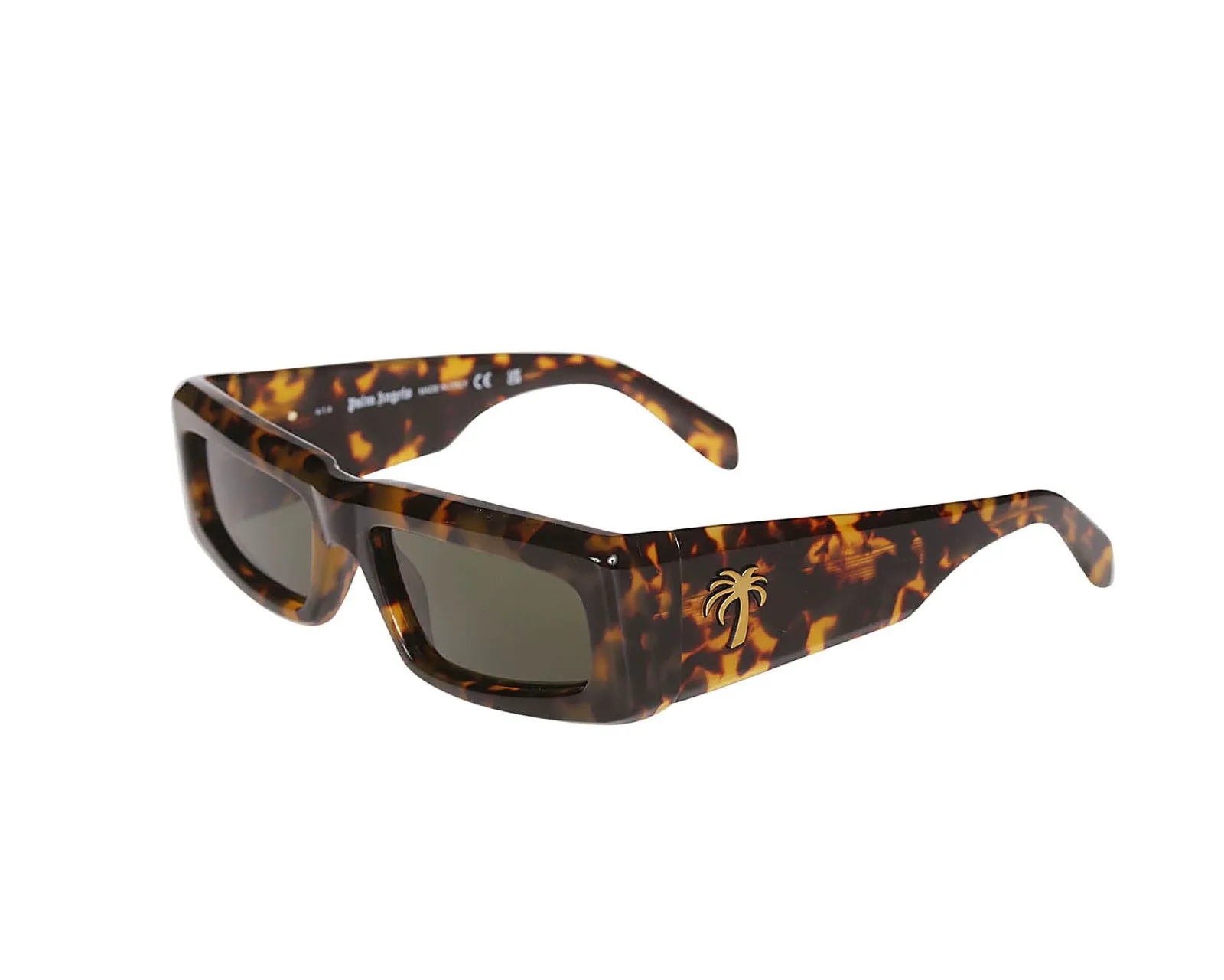 PALM ANGELS Unisex PERI055 Yreka 6055 havana Occhiali da sole outlet Acetato Havana Grigio Squadrata Normale - immagine 1