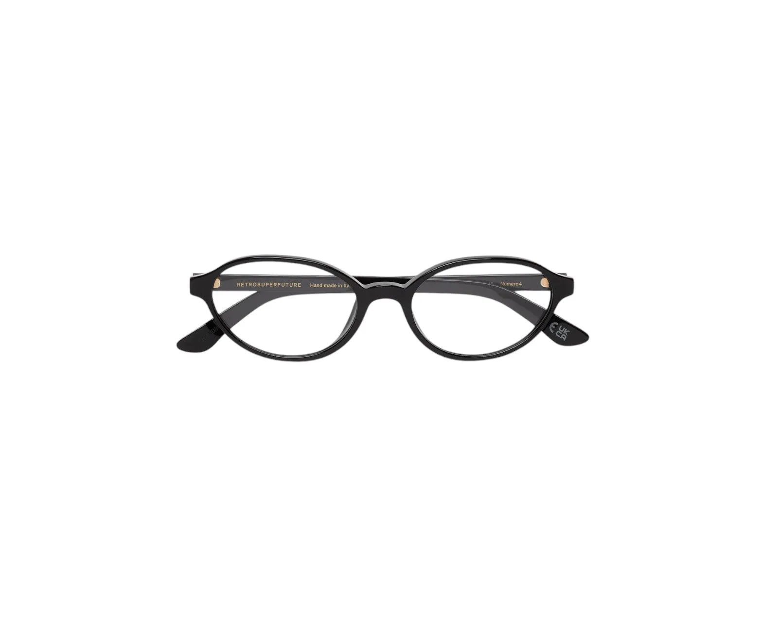 Retrosuperfuture RZ7 NUMERO 04 BLACK Montature da vista Acetato Nero Rotonda - immagine 3