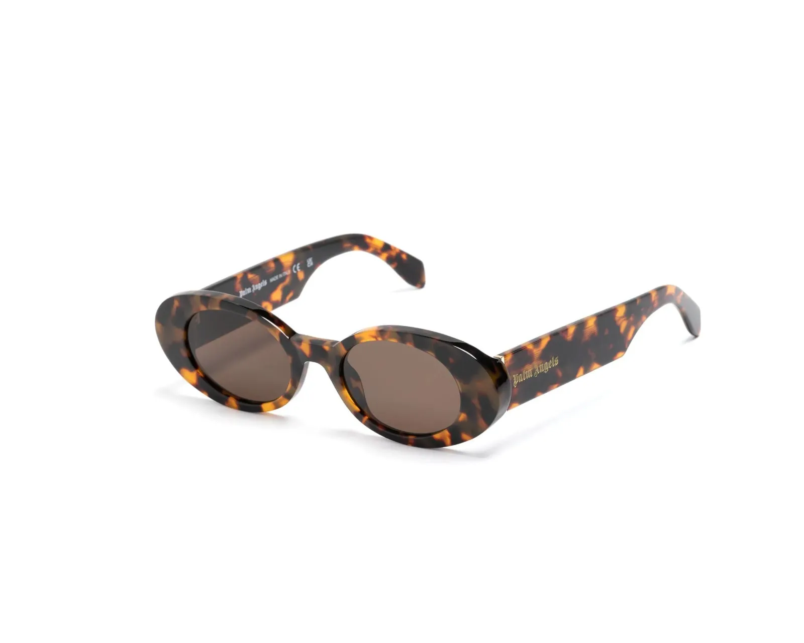 PALM ANGELS Unisex PERI051 Gilroy 6064 havana Occhiali da sole outlet Acetato Havana Marrone Rotonda Normale - immagine 1