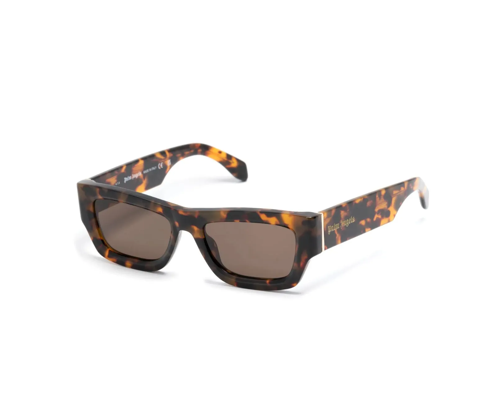 PALM ANGELS Unisex PERI048 Auberry 6064 havana Occhiali da sole outlet Acetato Havana Marrone Squadrata Normale - immagine 1