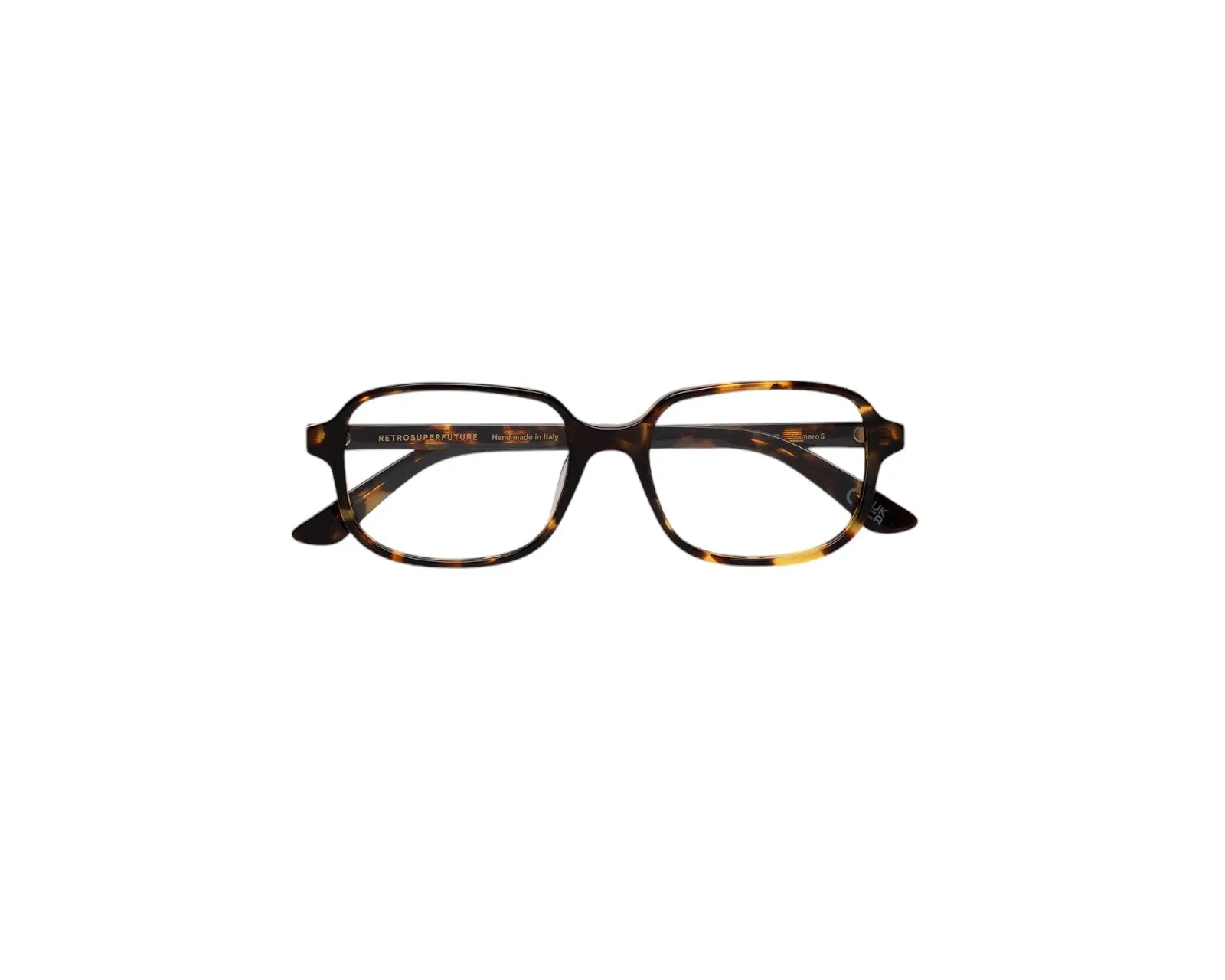 Retrosuperfuture 55L NUMERO 05 BURNT HAVANA Montature da vista Acetato Havana Squadrata - immagine 2