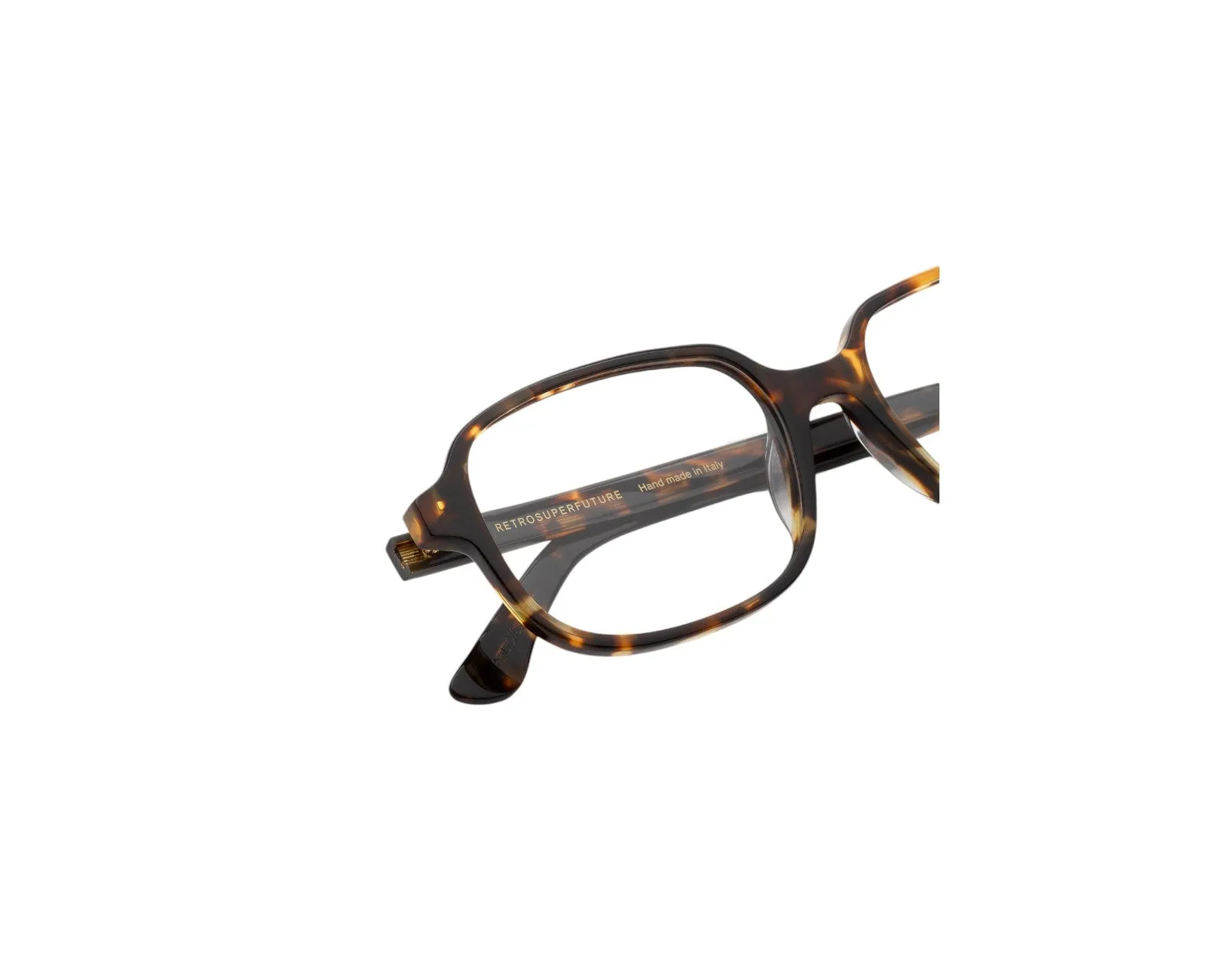 Retrosuperfuture 55L NUMERO 05 BURNT HAVANA Montature da vista Acetato Havana Squadrata - immagine 3