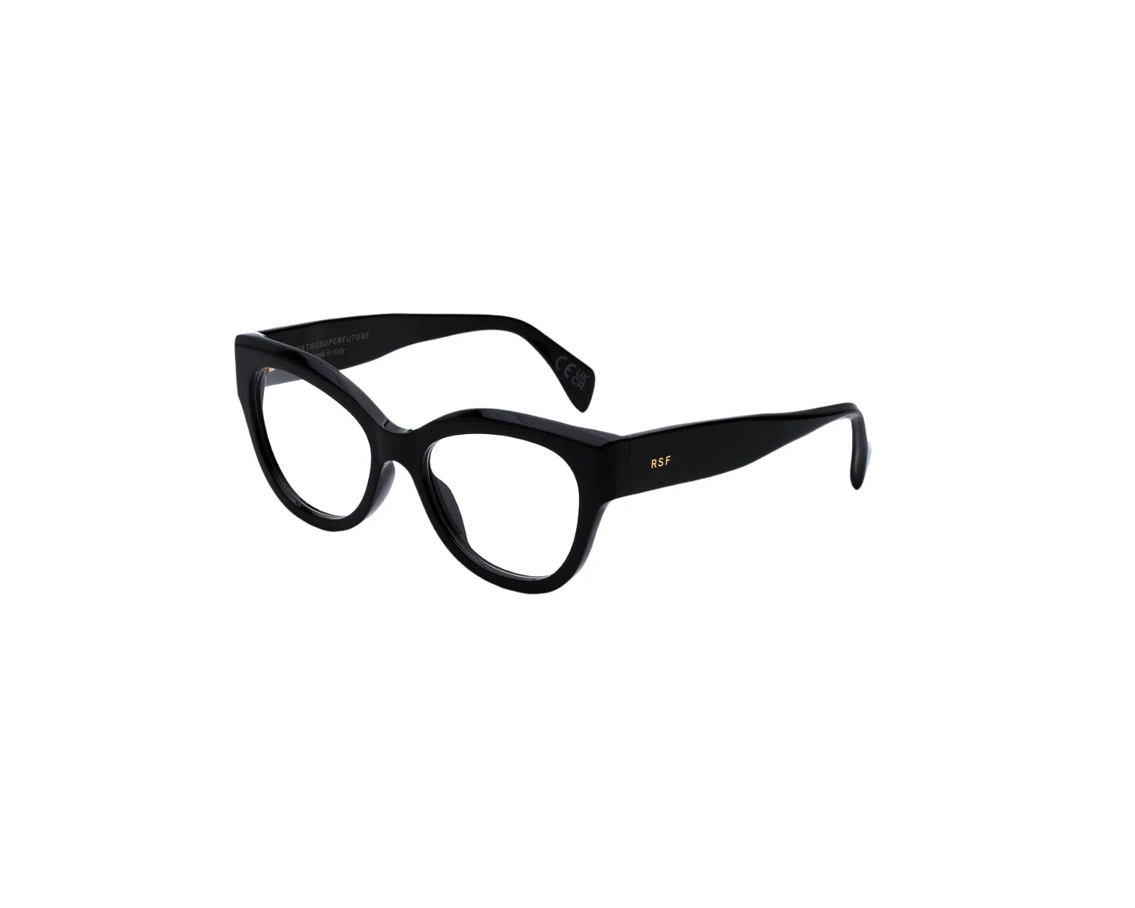 Retrosuperfuture S5X NUMERO 126 BLACK Montature da vista Acetato Nero Squadrata - immagine 1