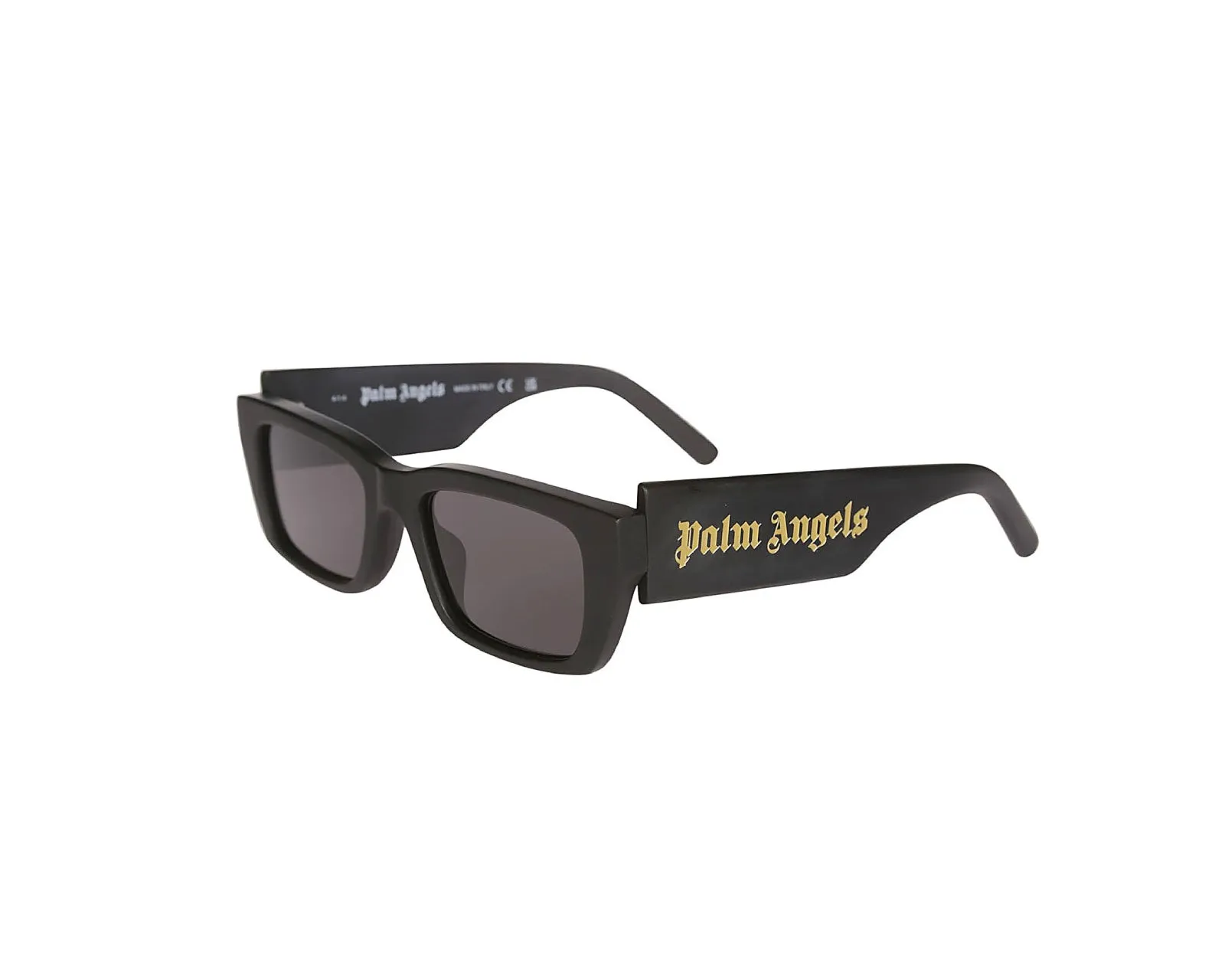 PALM ANGELS Unisex PERI002 Palm 1407 matt black Occhiali da sole outlet Acetato Nero Grigio Squadrata - immagine 1