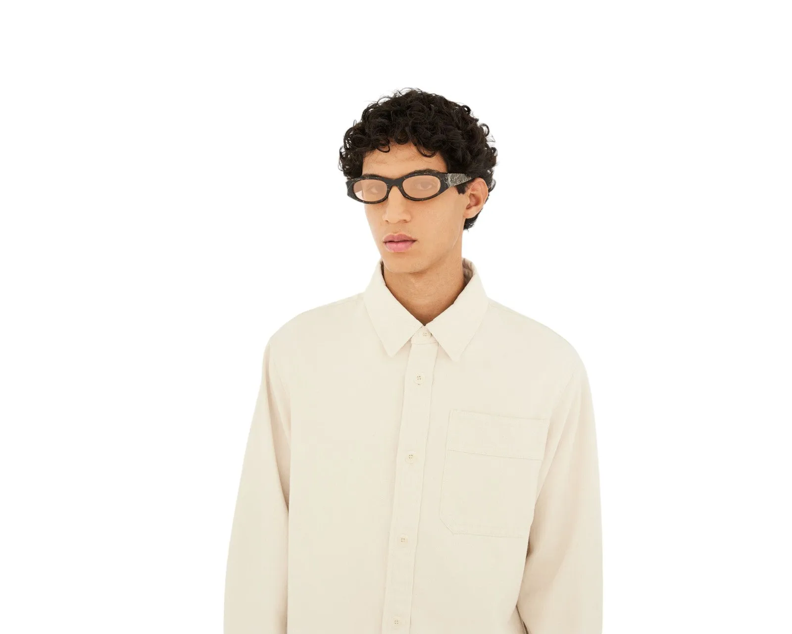 Retrosuperfuture LS3 RAZZO BROWN MARBLE Occhiali da sole Acetato Marrone Rosa Geometrica Normale - immagine 4
