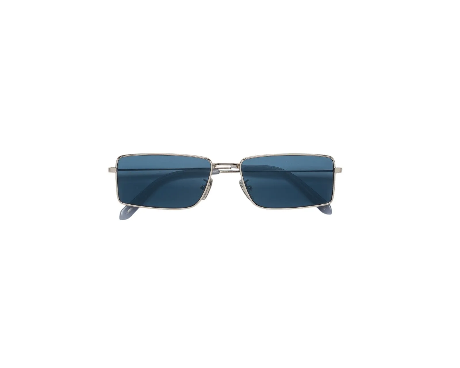 Retrosuperfuture 9K0 CHOPPER LIGHT BLUE Occhiali da sole Metallo Argento Blu Squadrata Normale - immagine 2