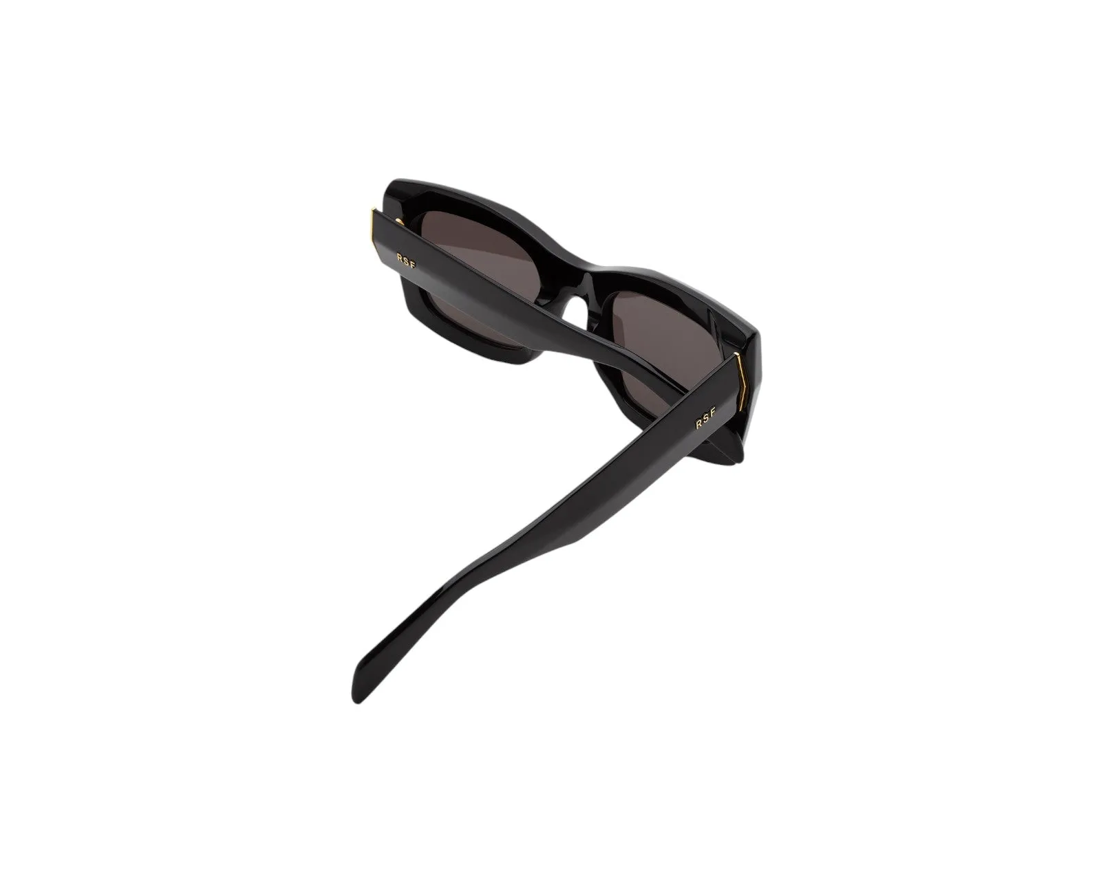 Retrosuperfuture D73 KOMORI BLACK Occhiali da sole Acetato Nero Grigio Squadrata Normale - immagine 3